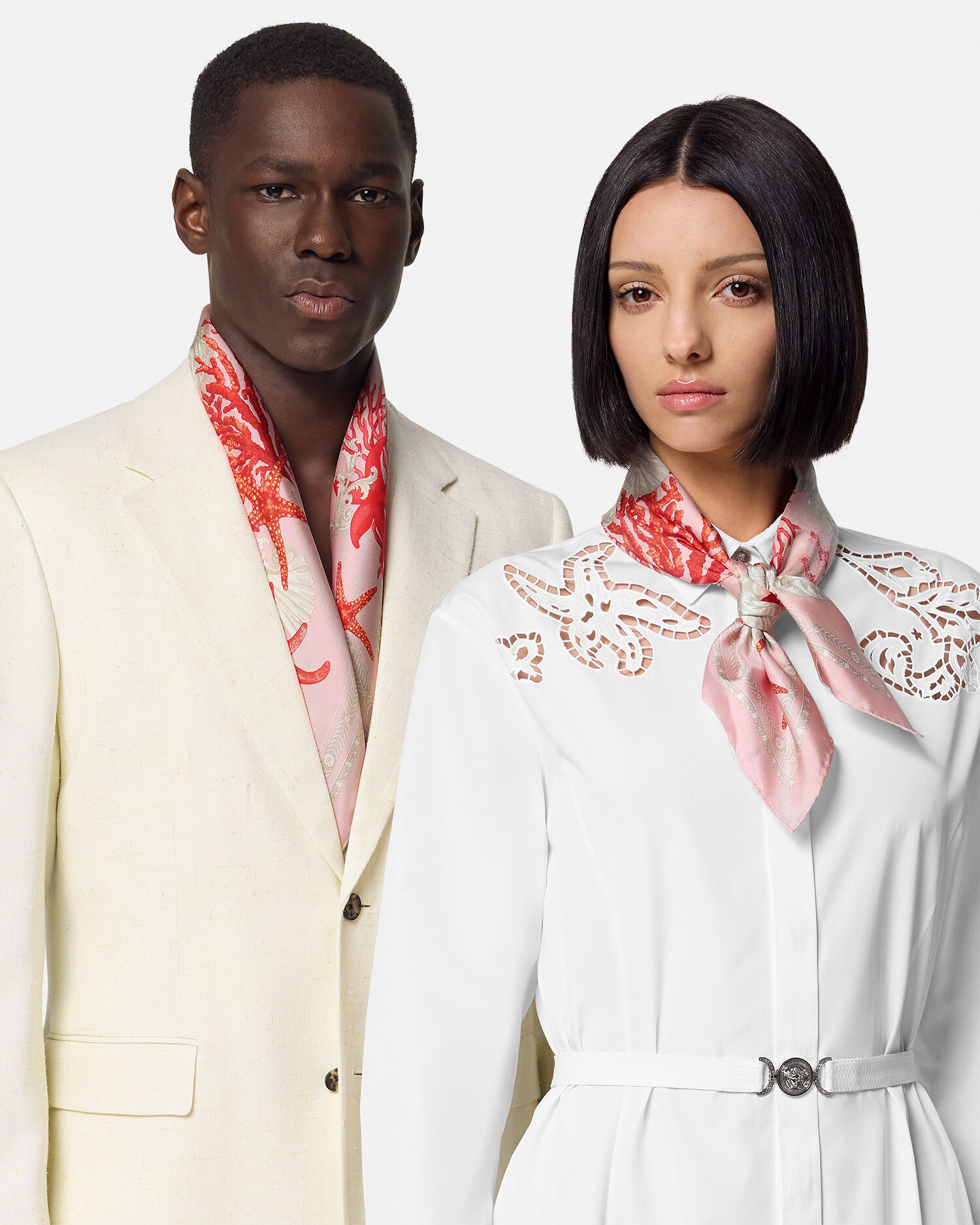 ヴェルサーチ ヴェルサーチェ VERSACE バロック柄 スカーフ柄