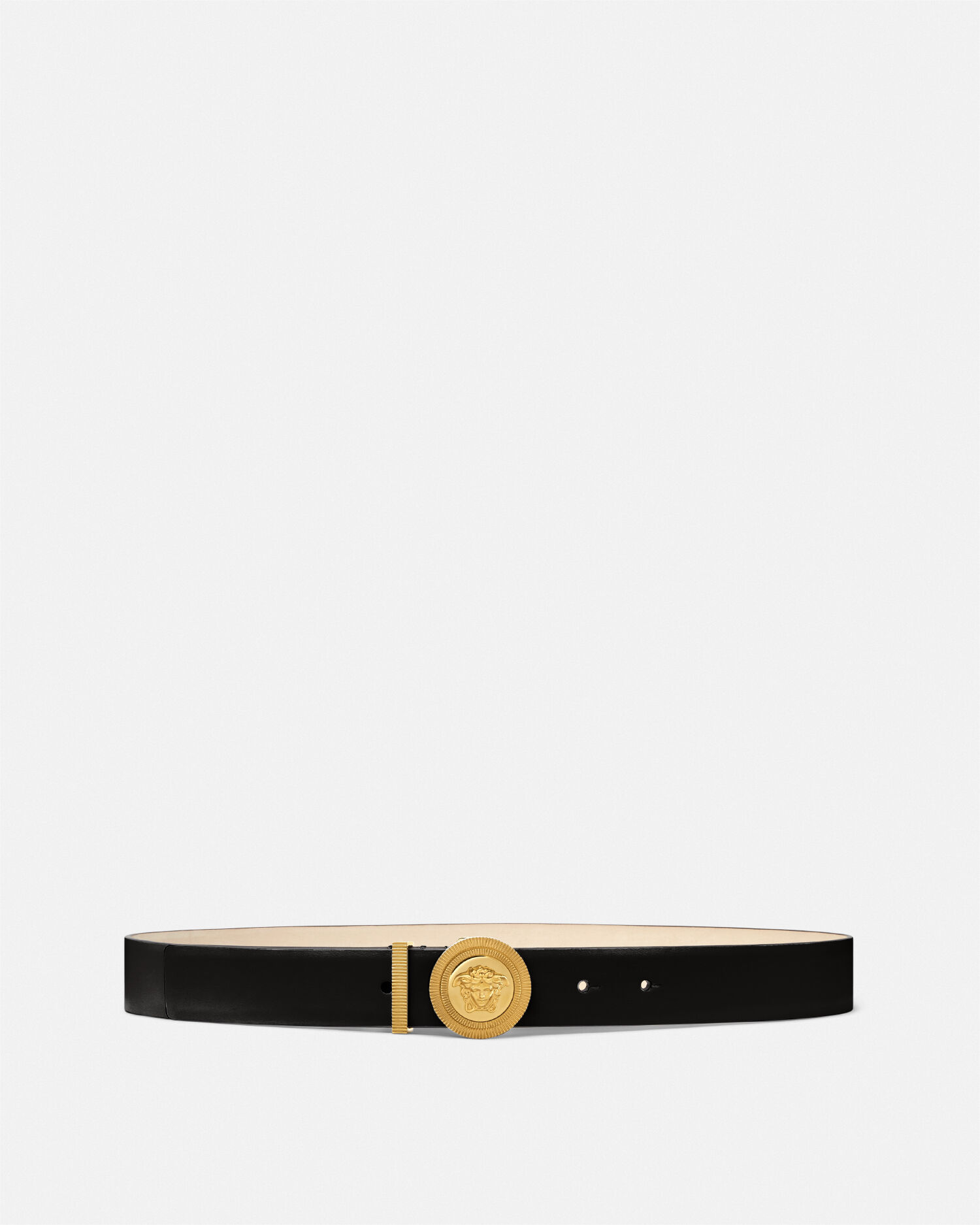 熱販売 ブラック,ゴールド ベルト レザー ビギー メドゥーサ | JP VERSACE 小物