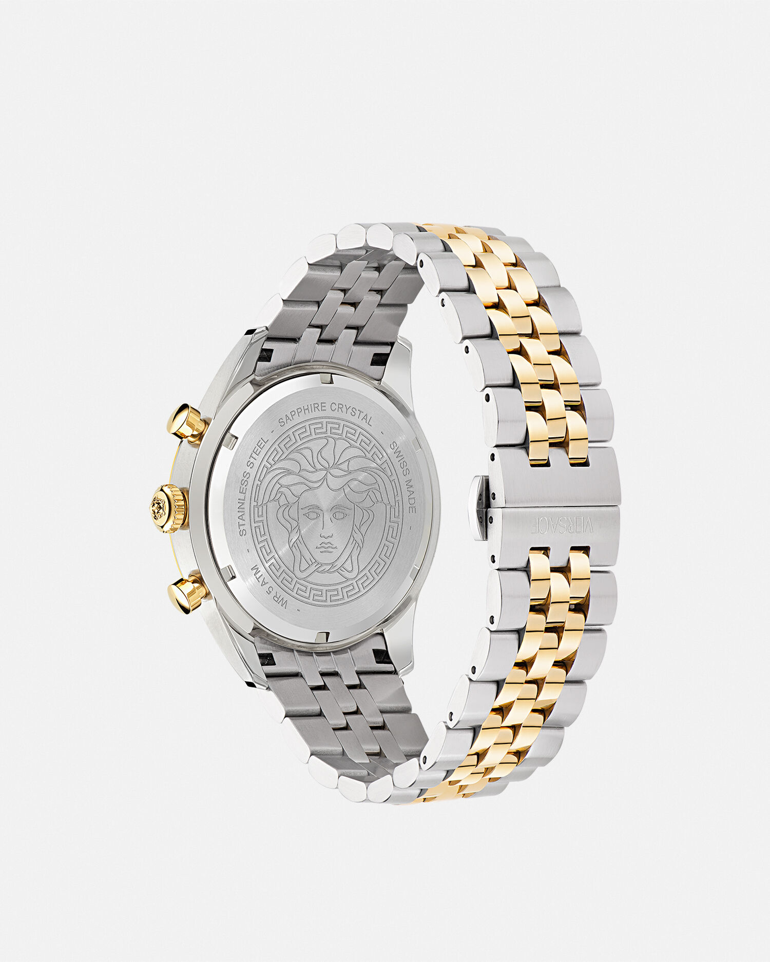 ヴェルサーチェ クロノ マスター ウォッチ グリーン,ゴールド | VERSACE JP