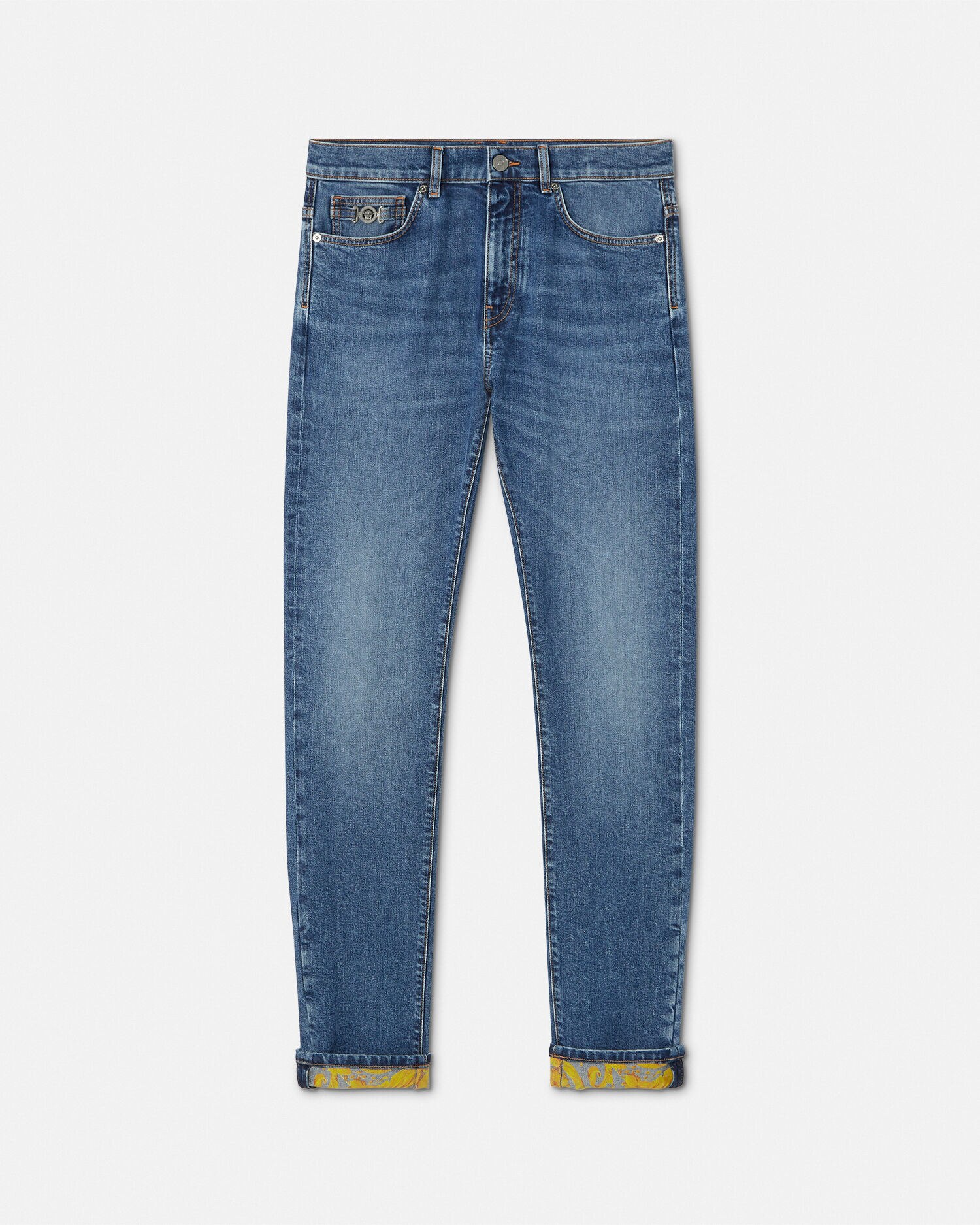 Versace logo patch straight-leg jeans | Eraldo.com CN