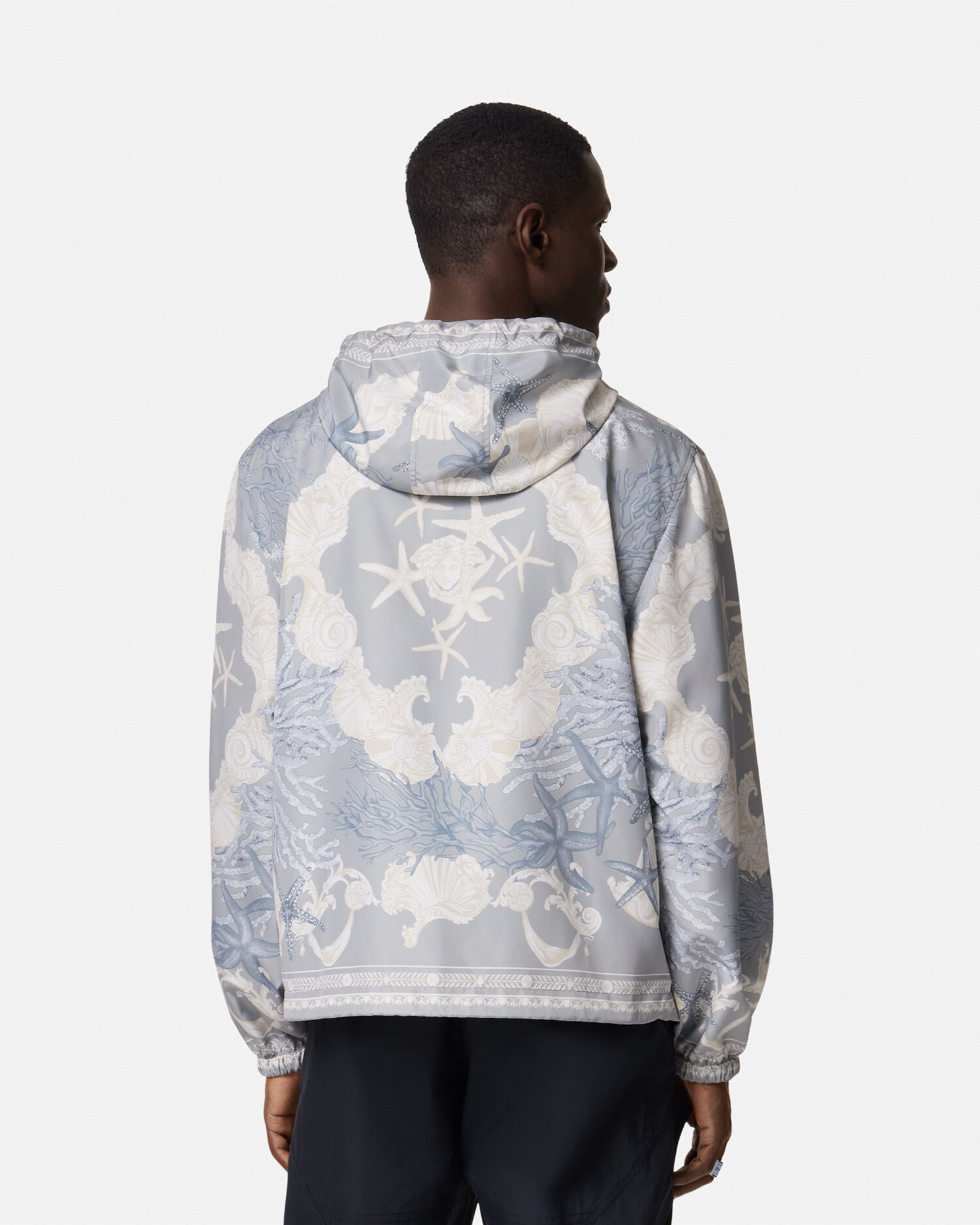 バロッコ シー ウインドブレーカー ジャケット ブルー,プリント | VERSACE JP