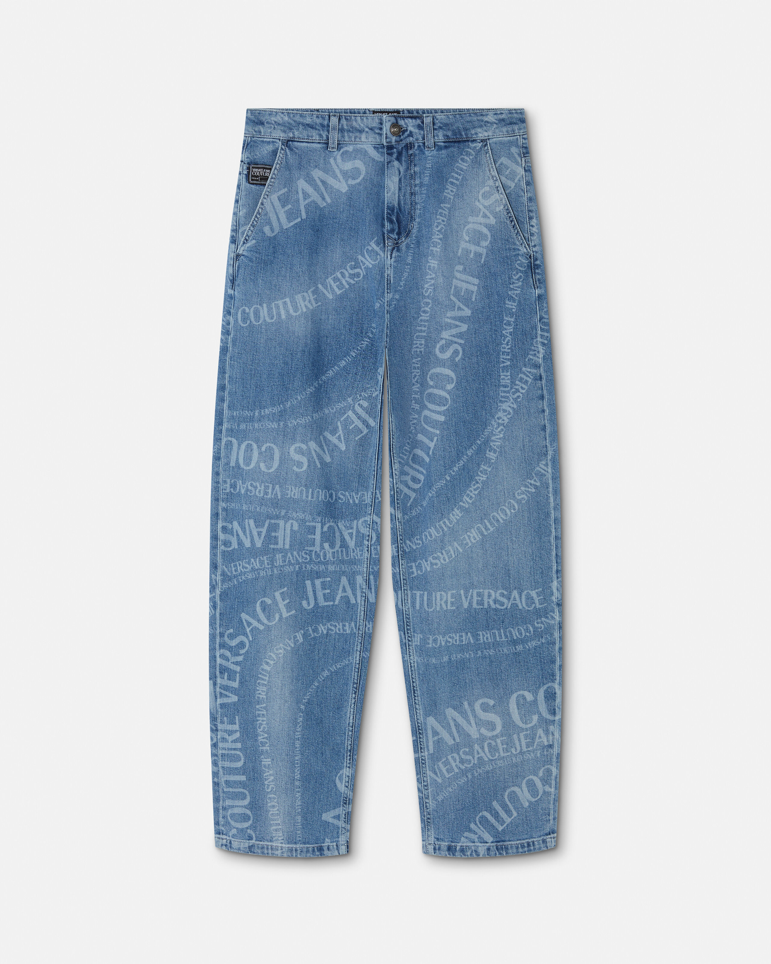 ☆VERSACE JEANS COUTURE デニム 33 イタリア製 ワイド☆ VERSACE JEANS COUTURE (ヴェルサーチェ ジーンズ クチュール) バック