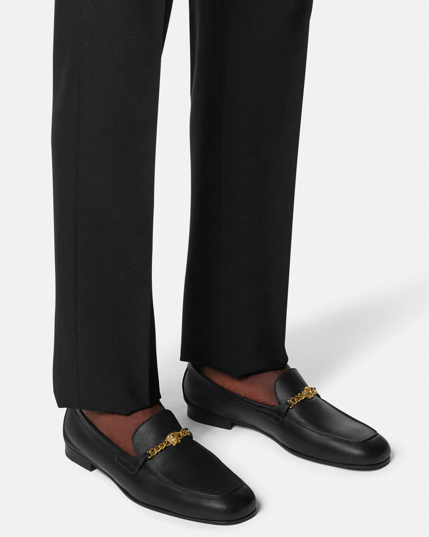 メドゥーサ レザー ローファー | VERSACE JP