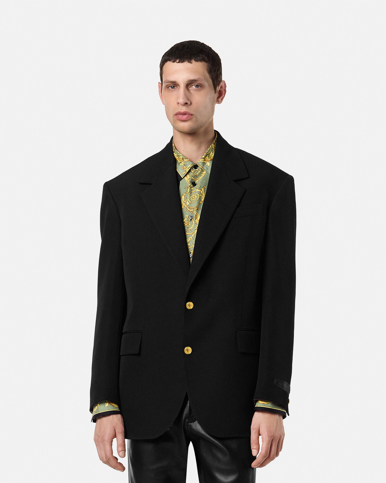 ウール シングルブレスト ブレザー | VERSACE JP