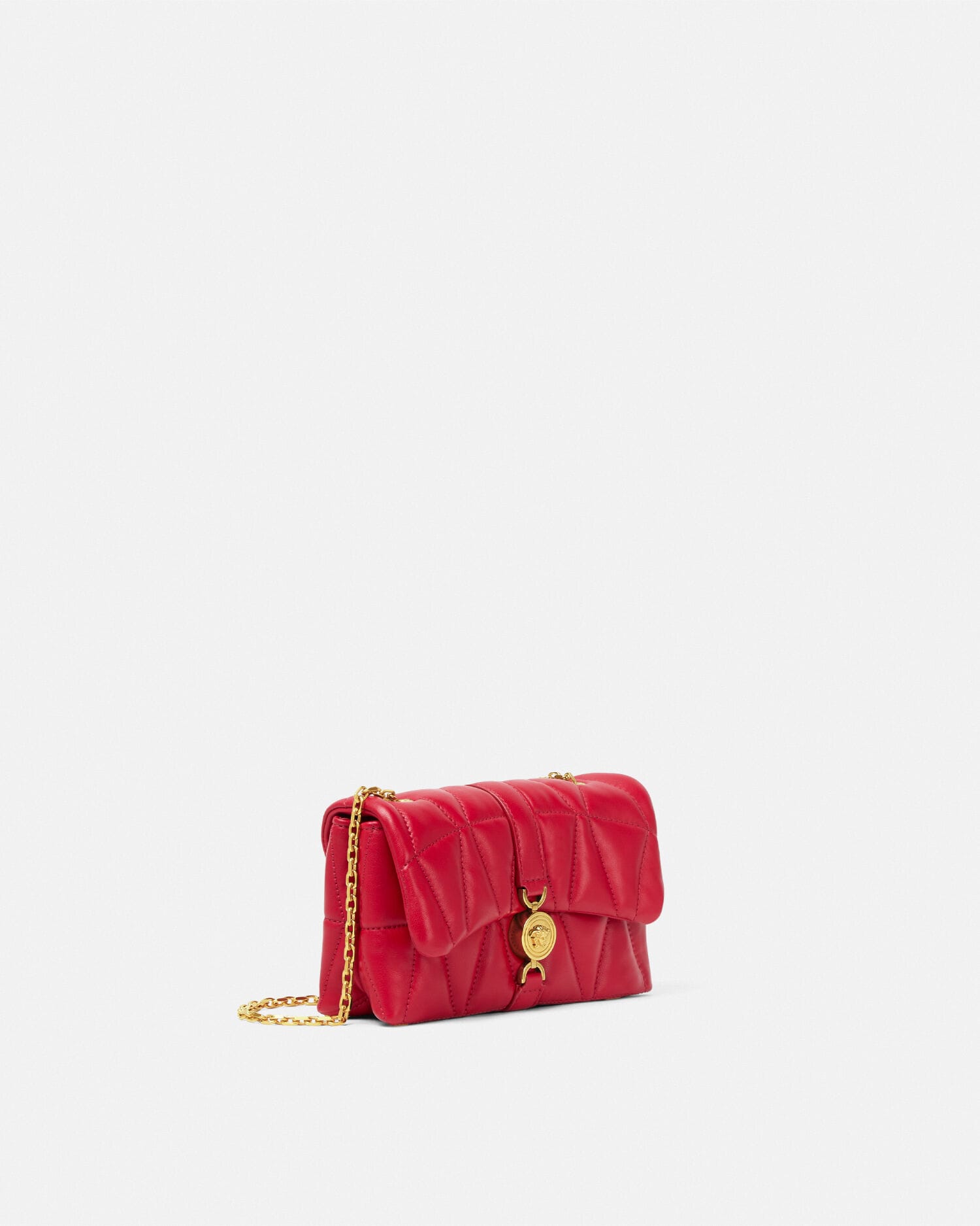 クレイオ キルティング ナッパ ミニ バッグ レッド | VERSACE JP