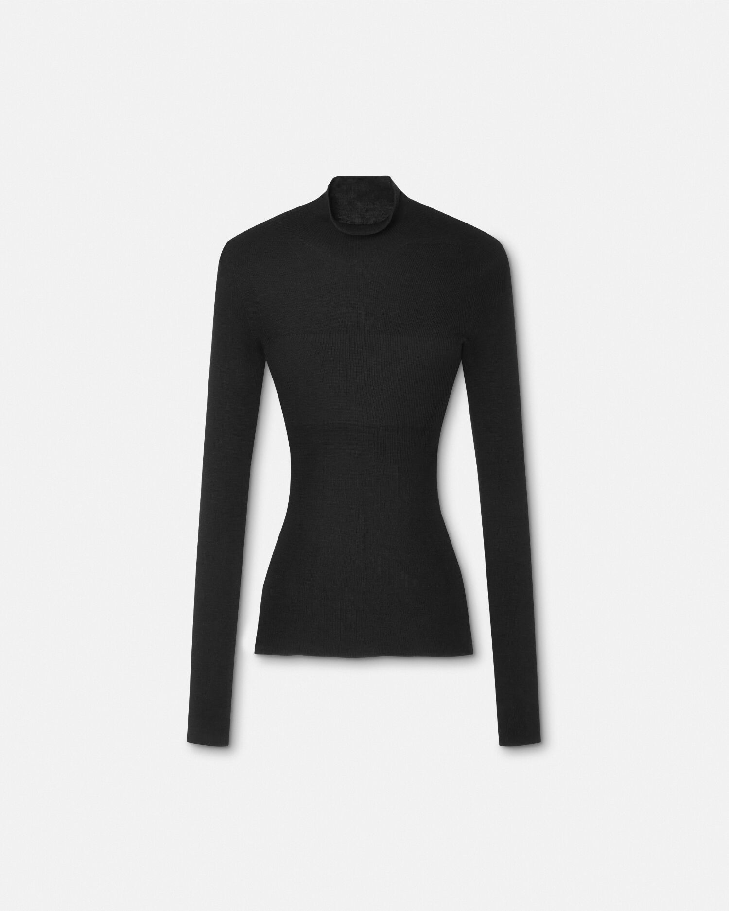 VERSACE JEANS COUTURE 売れ筋商品|||ベルサーチ ニット&セーター アウター レディース Turtlenecks Black レディース デザイナー ニットウェアコレクション