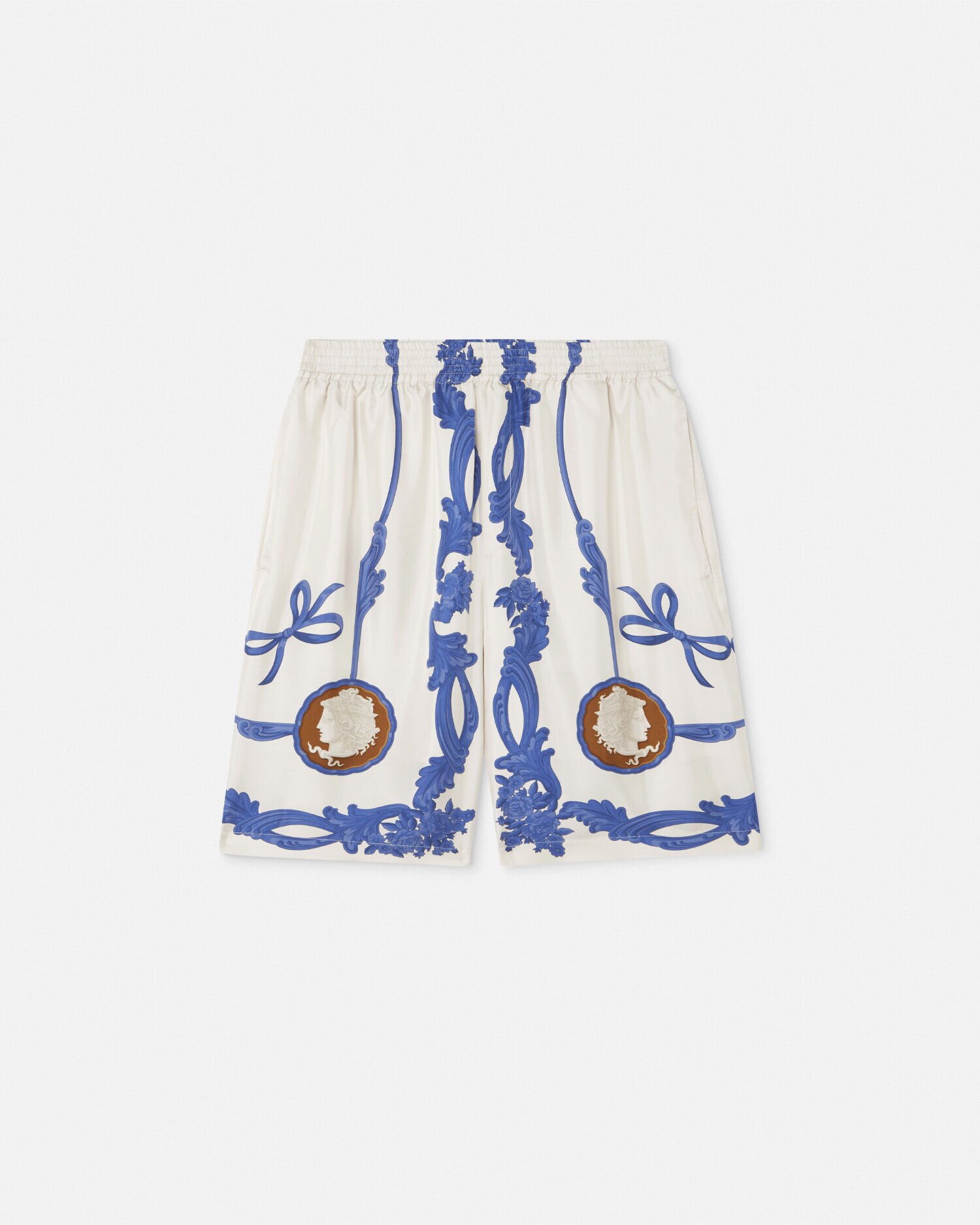 シルク ショートパンツ カメオ プリント | VERSACE JP