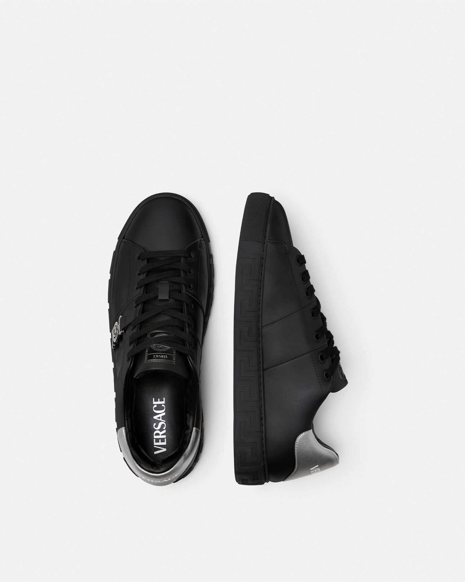グレカ スニーカー ブラック | VERSACE JP