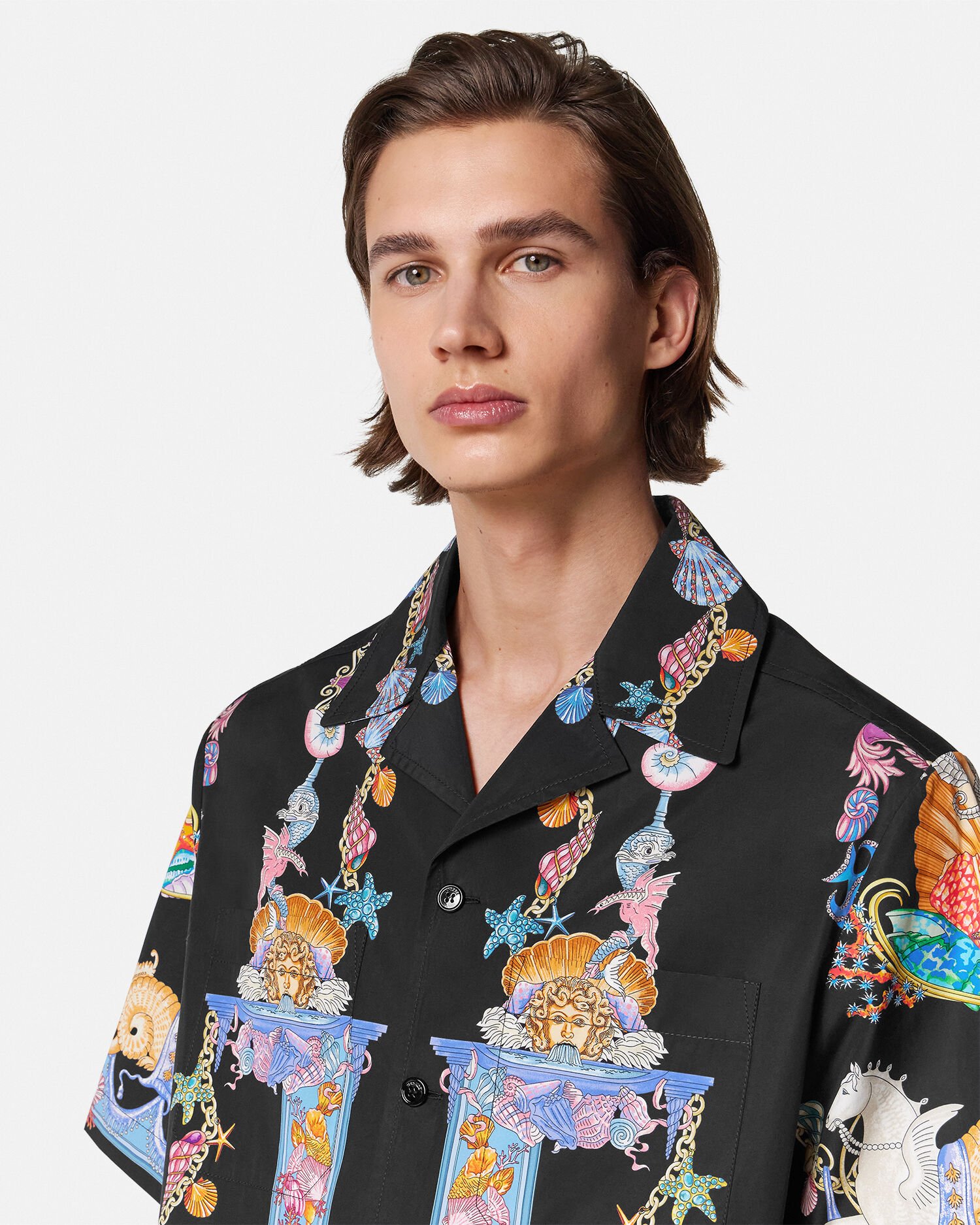 ボクシー シャツ コーラル シアター | VERSACE JP