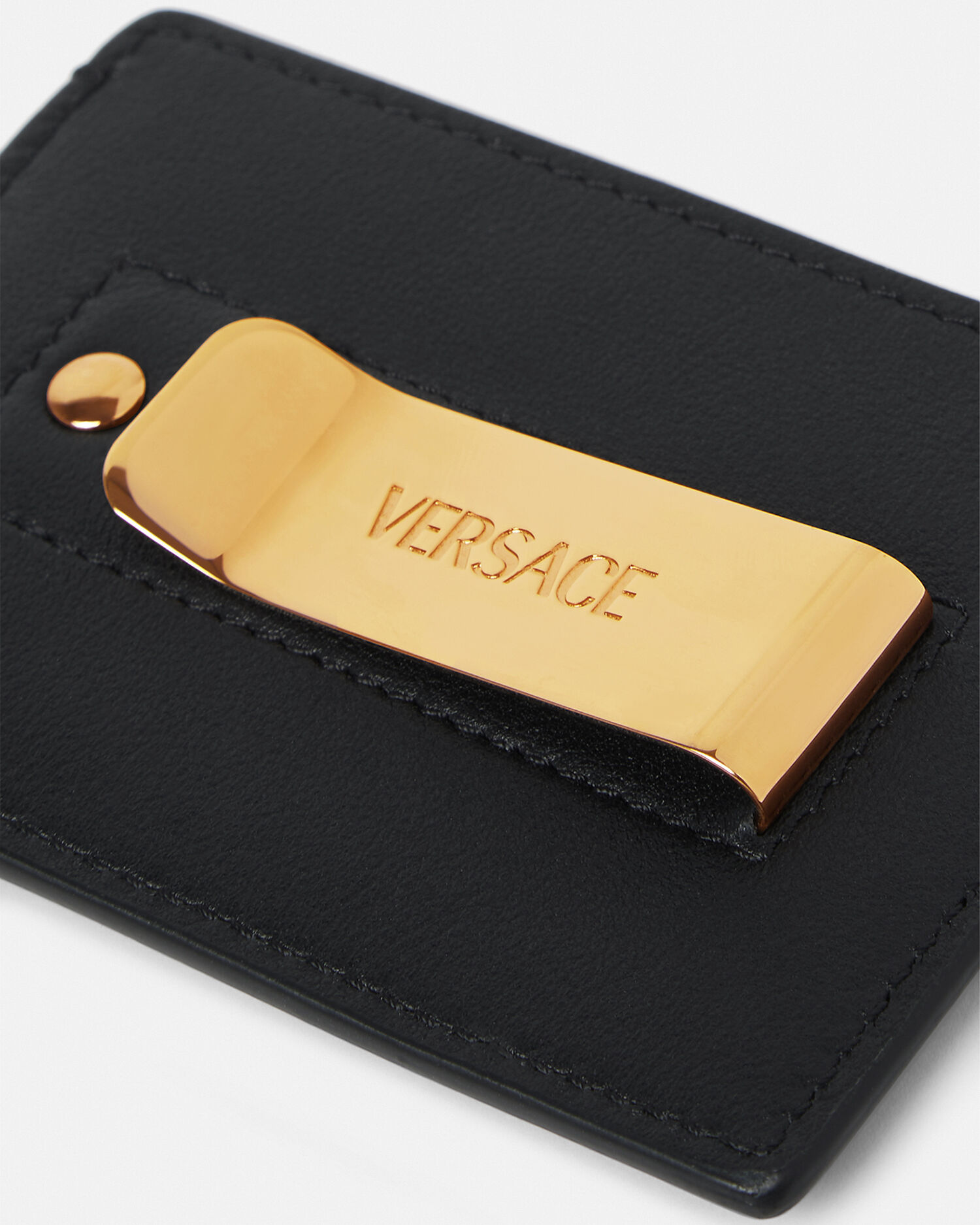 メドゥーサ ビギー カード ホルダー ブラック,ゴールド | VERSACE JP