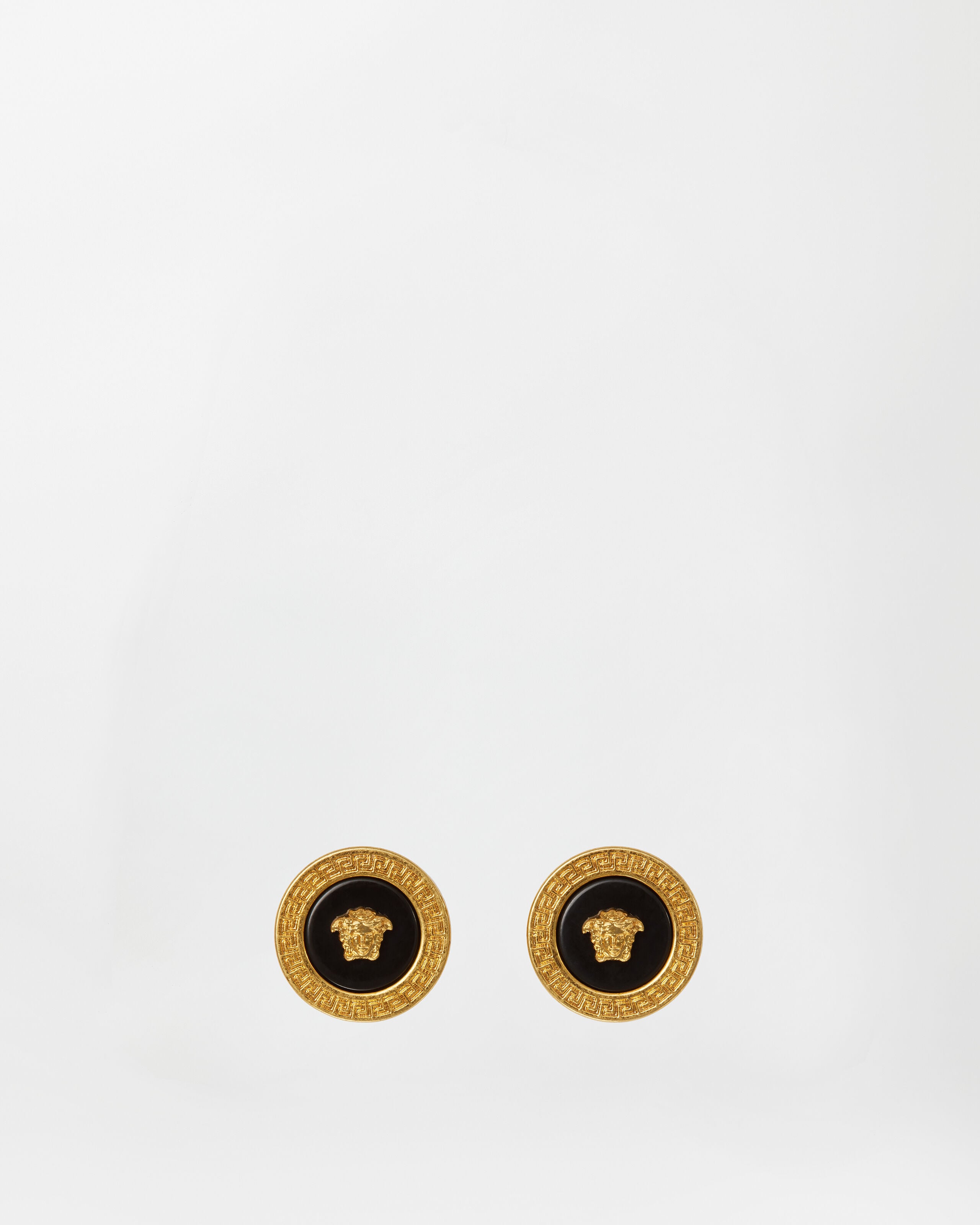 メドゥーサ イヤリング ゴールド,ブラック | VERSACE JP