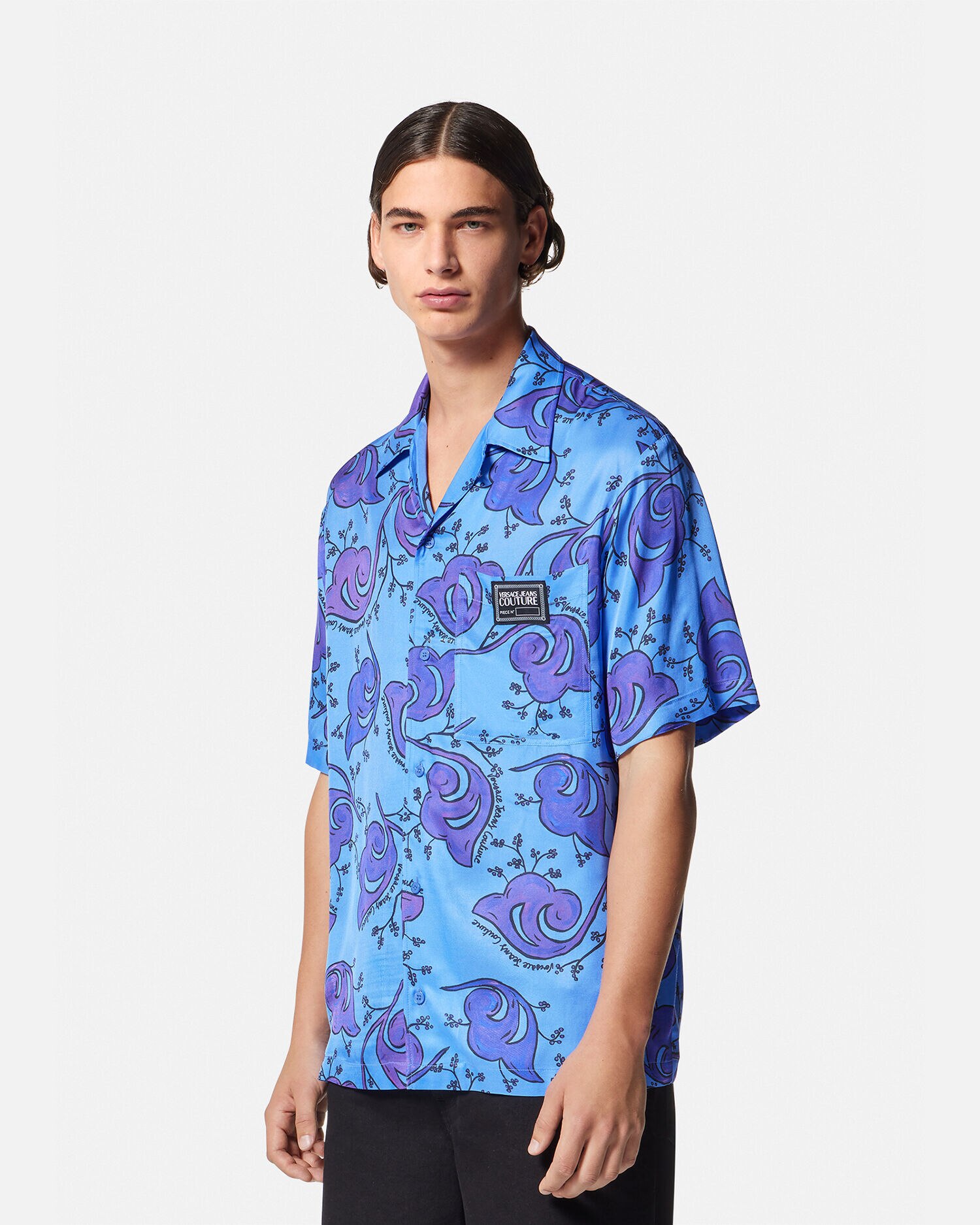 VERSACE JEANS COUTURE トゥィッグス シャツ ブルー 44 トゥィッグス シャツ ブルー | VERSACE JP