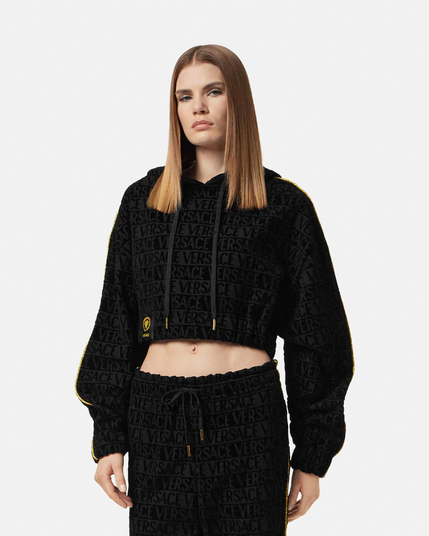 クロップ フーディ I ♡ バロック | VERSACE JP