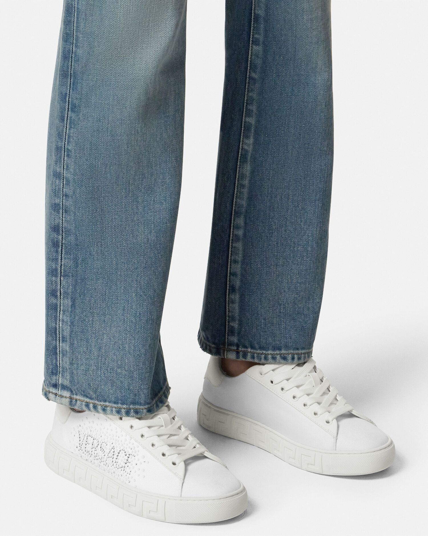 VERSACE★ヴェルサーチェ クリスタル グレカ スニーカー クリスタル グレカ スニーカー | VERSACE JP