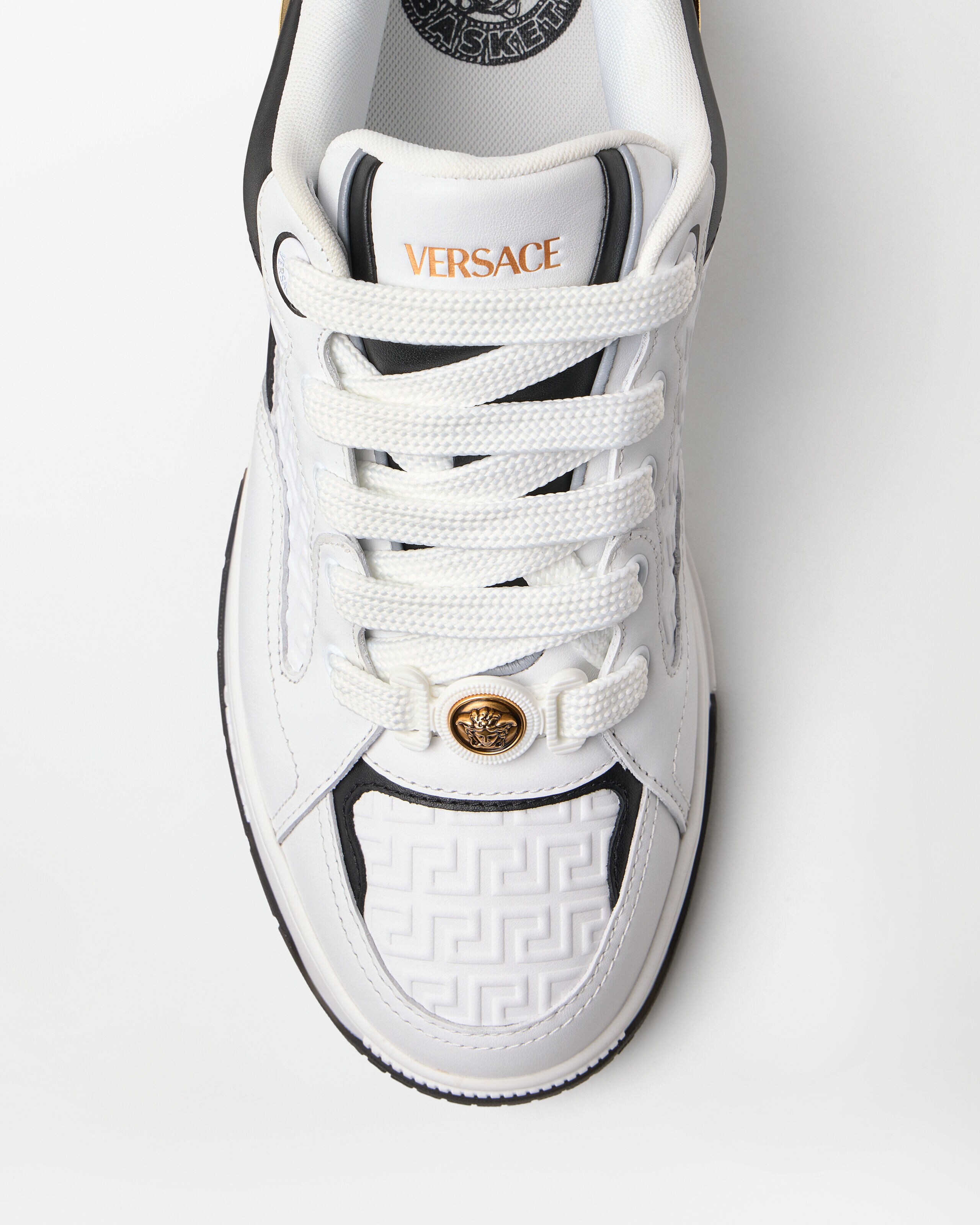 ビギー バスケット スニーカー ホワイト,ブラック | VERSACE JP