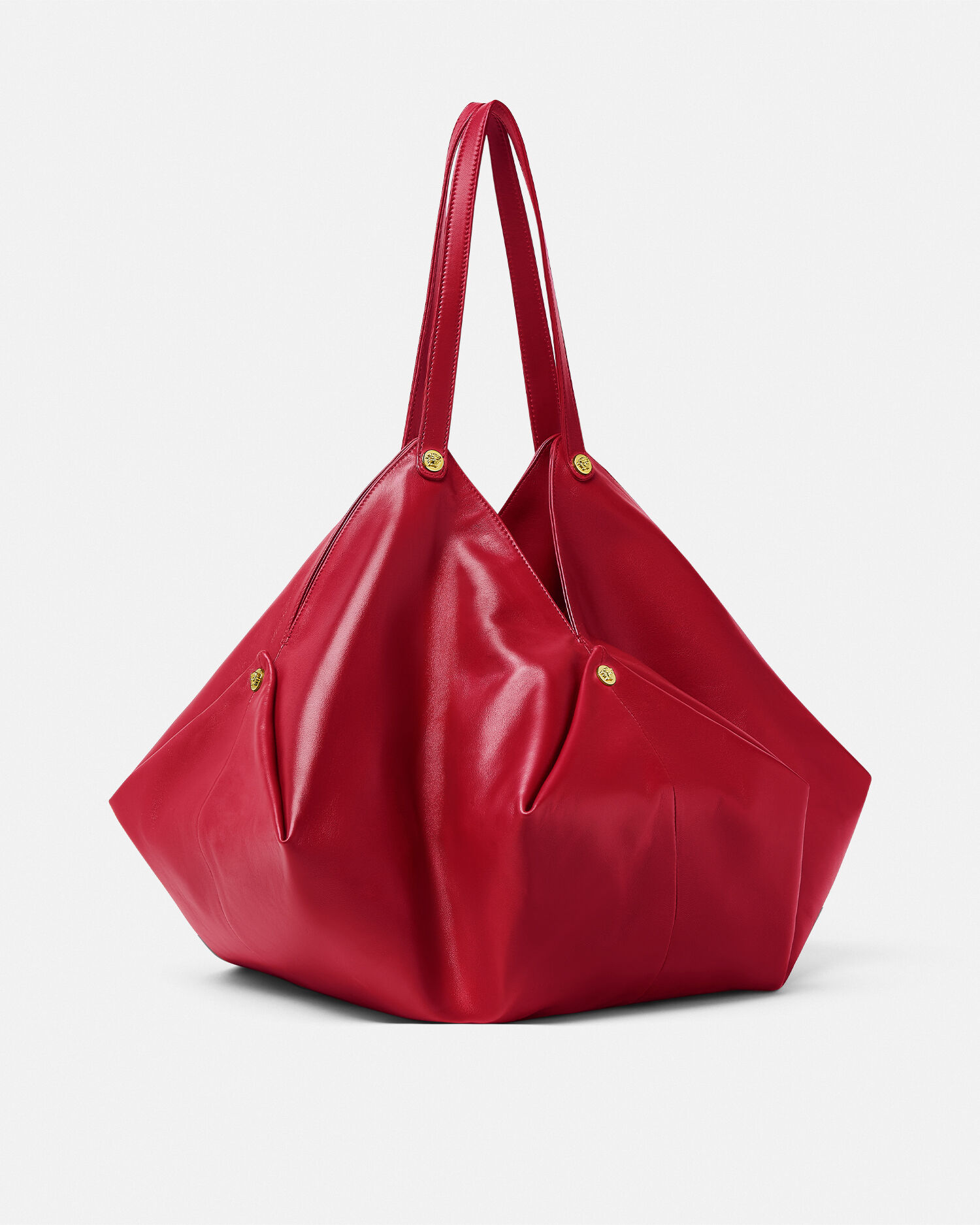 プロテア ラージ ナッパ ショルダー バッグ レッド | VERSACE JP