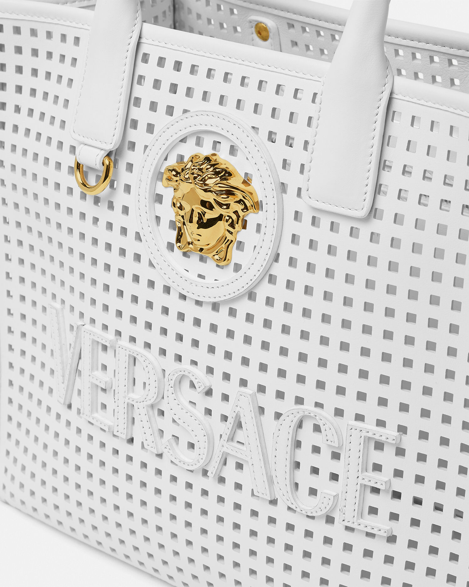 レーザーカット スモール トート バッグ ラ メドゥーサ | VERSACE JP