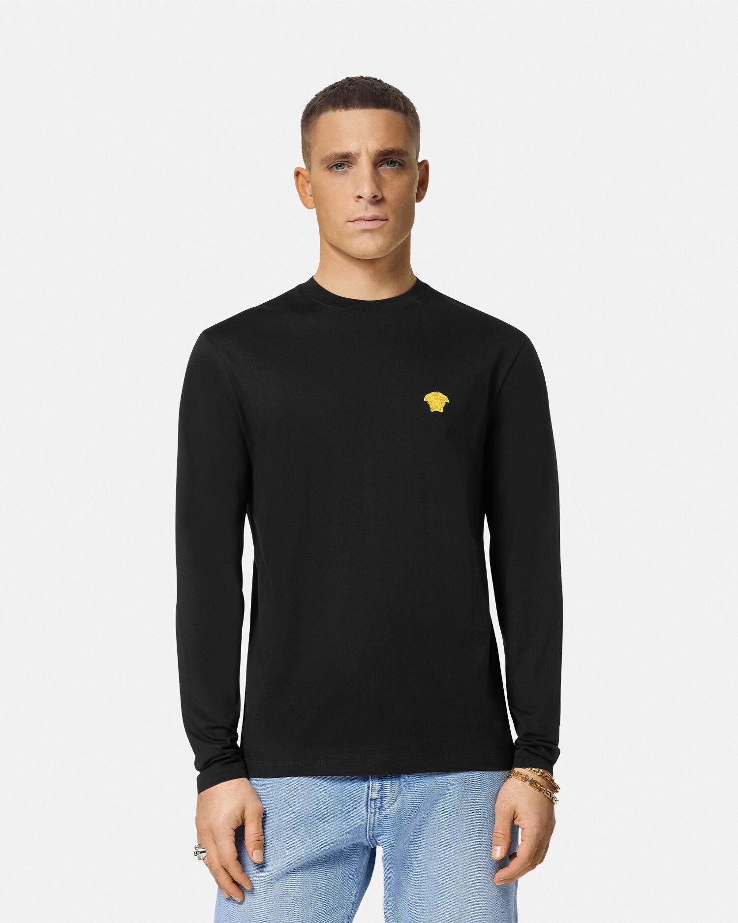 メドゥーサ 長袖 Tシャツ ブラック | VERSACE JP