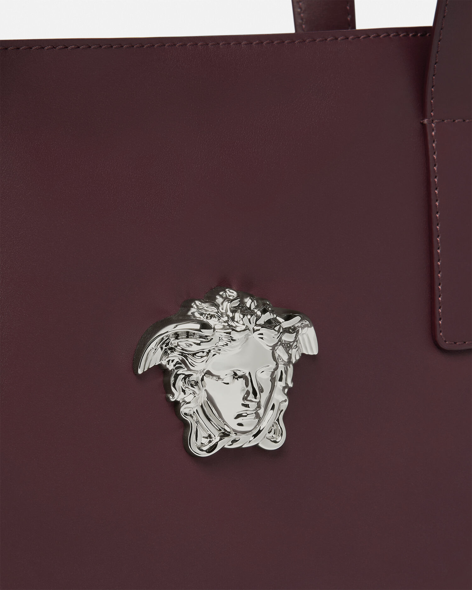 ラ メドゥーサ レザー トート バーガンディ | VERSACE JP