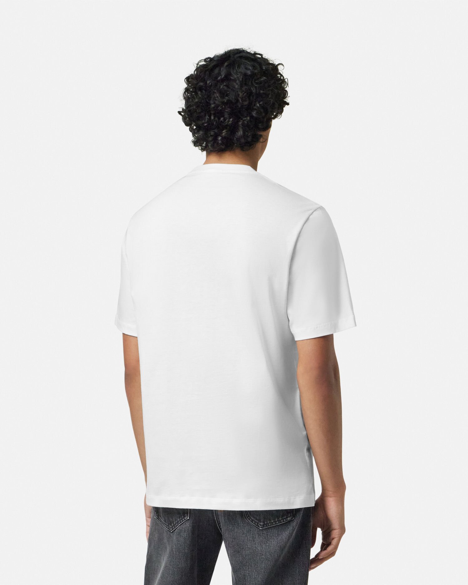 関税込み【VERSACE】メドゥーサ オン チェーン ロゴ Tシャツ Tシャツ メドゥーサ オン チェーン | VERSACE JP