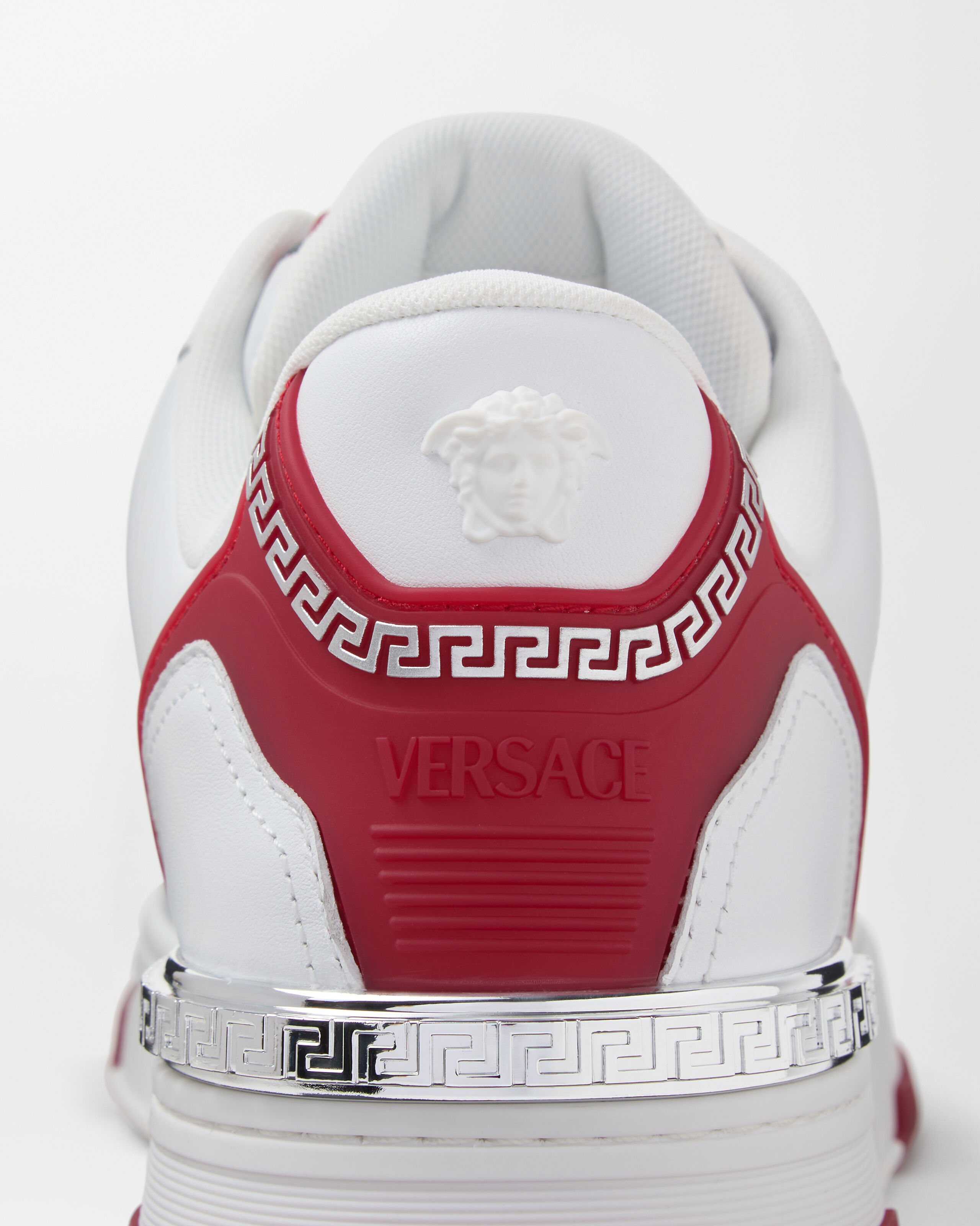 ビギー バスケット レザー スニーカー ホワイト,レッド | VERSACE JP