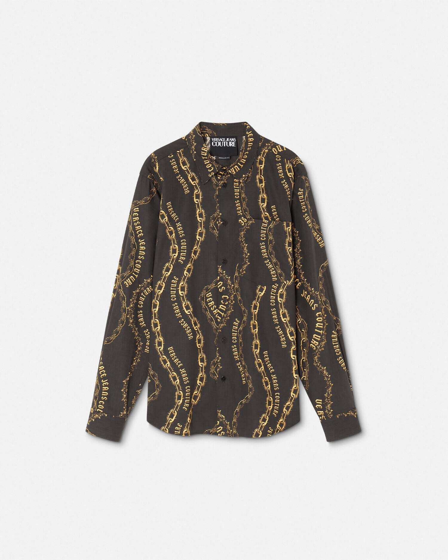 レギュラー フィット シャツ チェーン クチュール | VERSACE JP