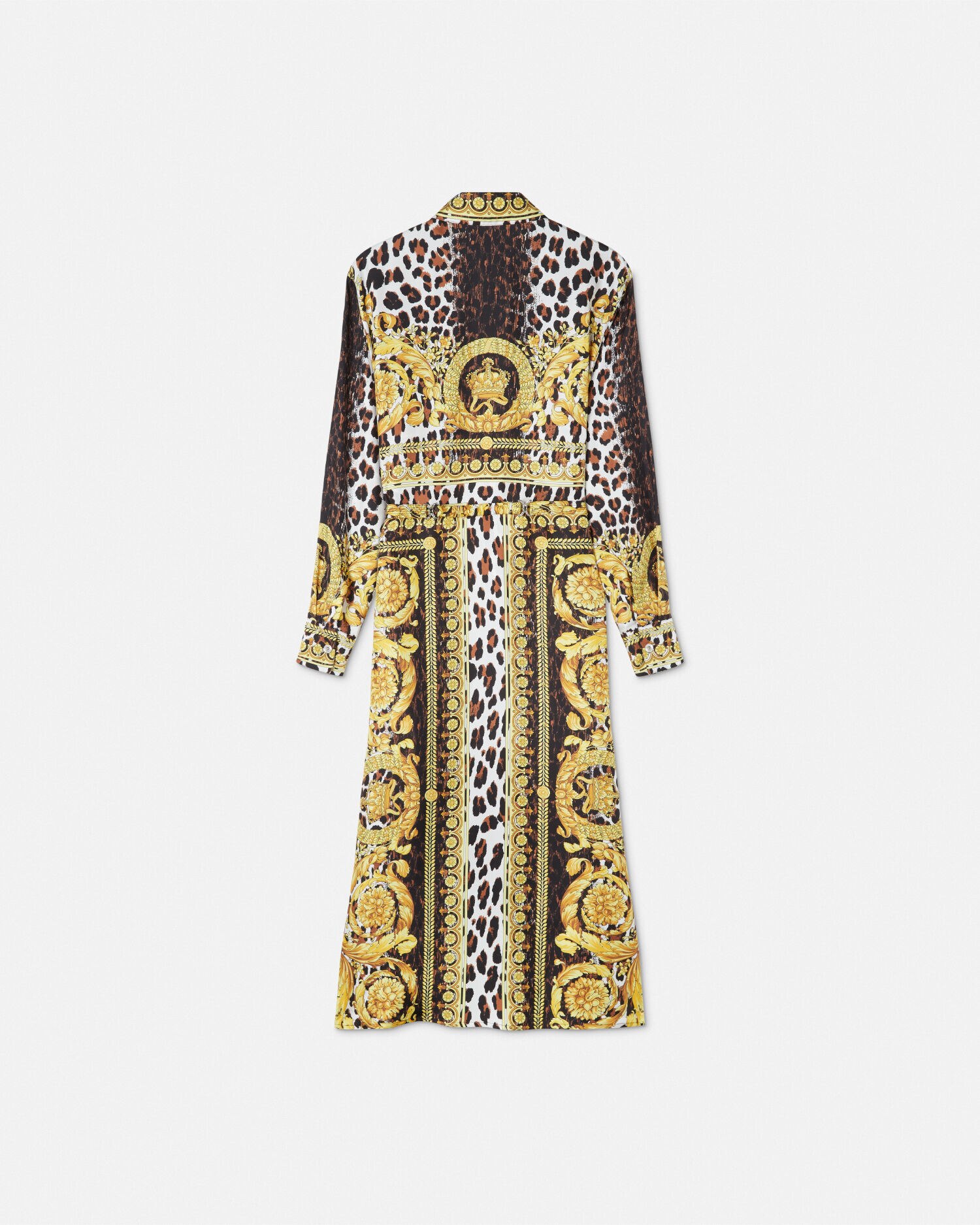 シルク ミディ シャツ ドレス ワイルド バロッコ | VERSACE JP