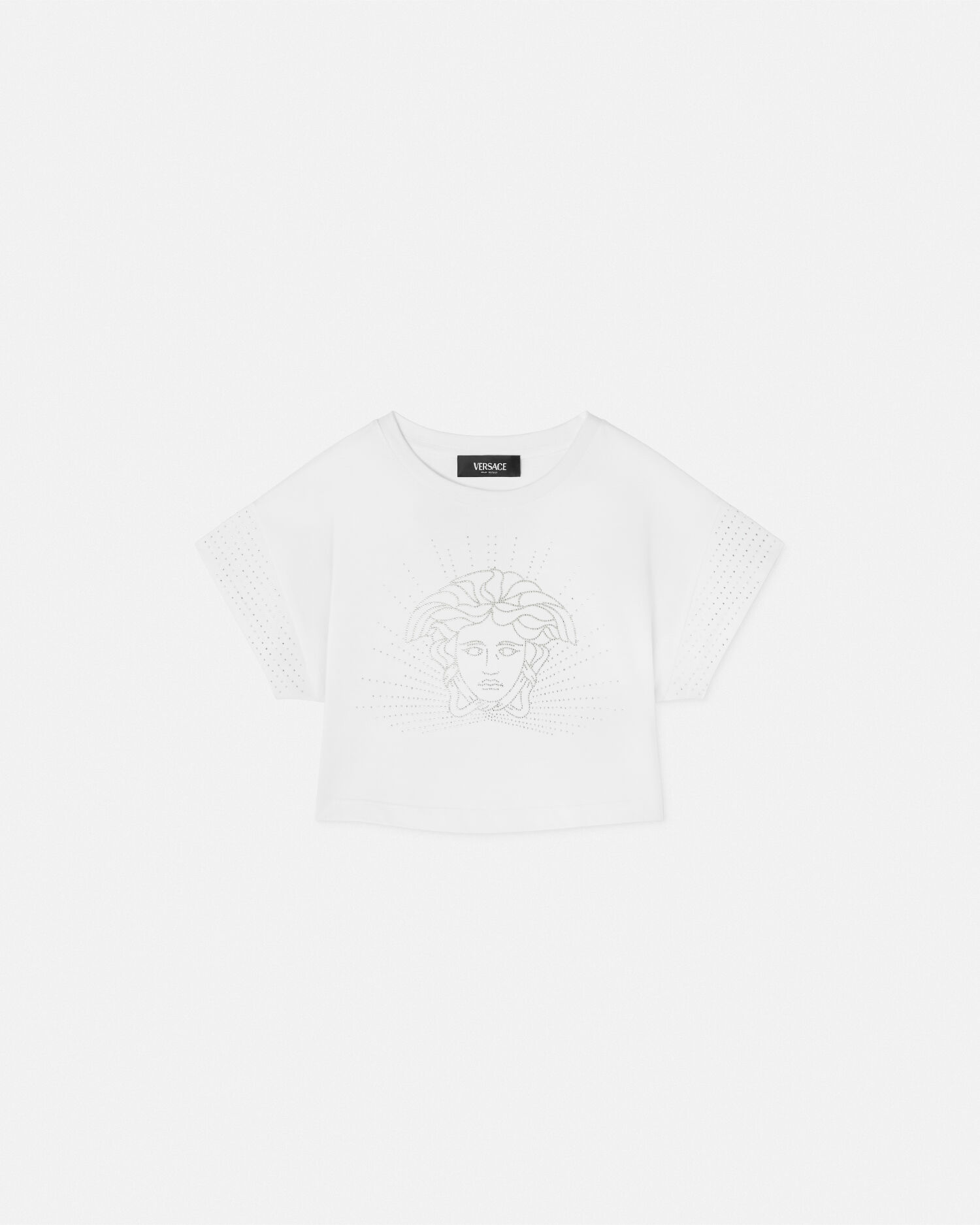 クロップ キッズ Tシャツ クリスタル メドゥーサ | VERSACE JP