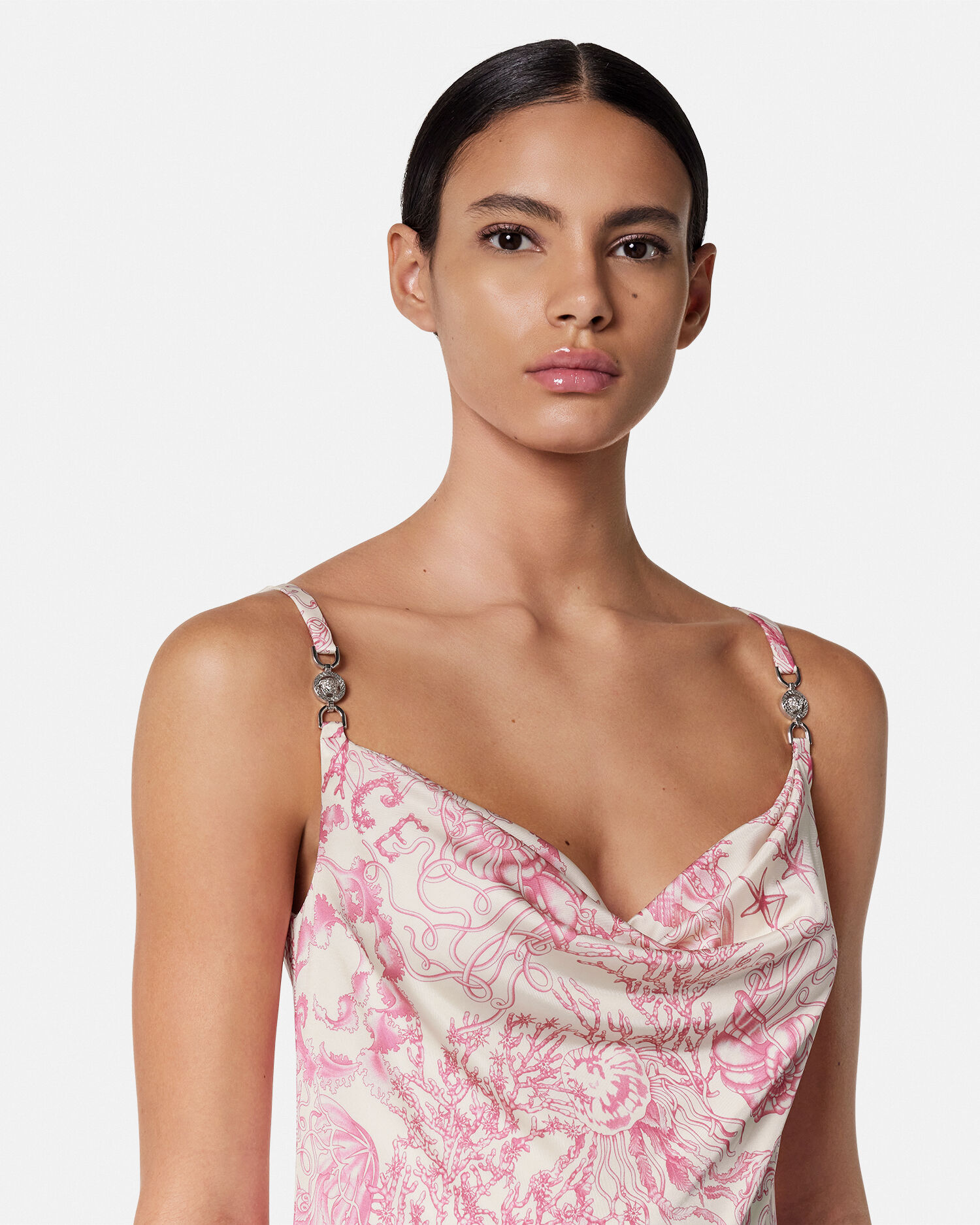 VERSACE バロッコ ミニドレス ブラック 90_1013211-