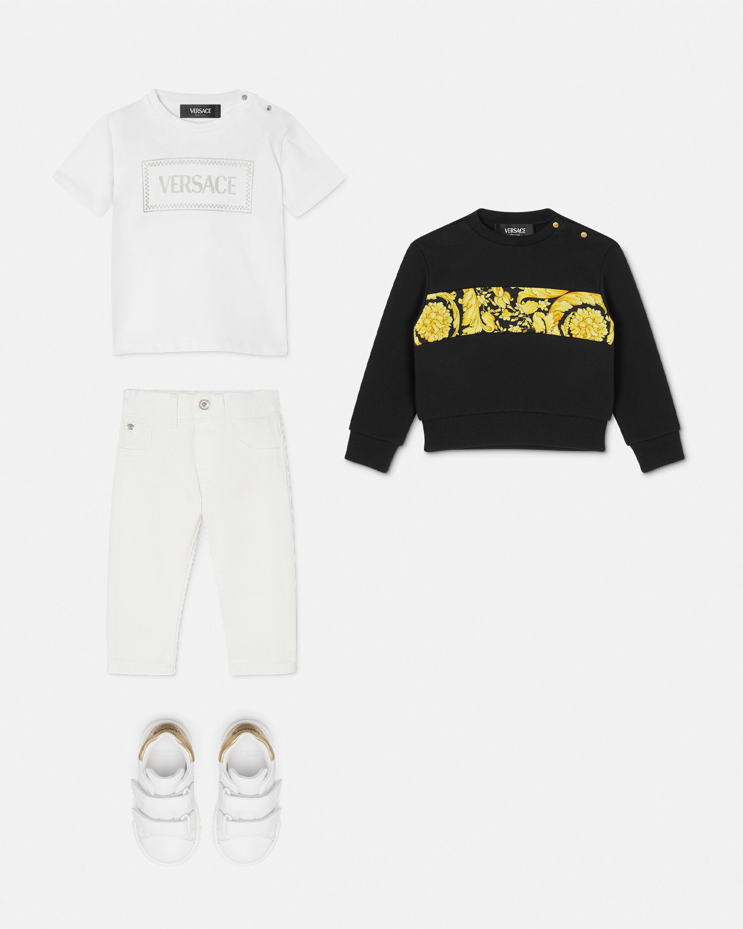 ベビー レギュラー ジーンズ ホワイト | VERSACE JP