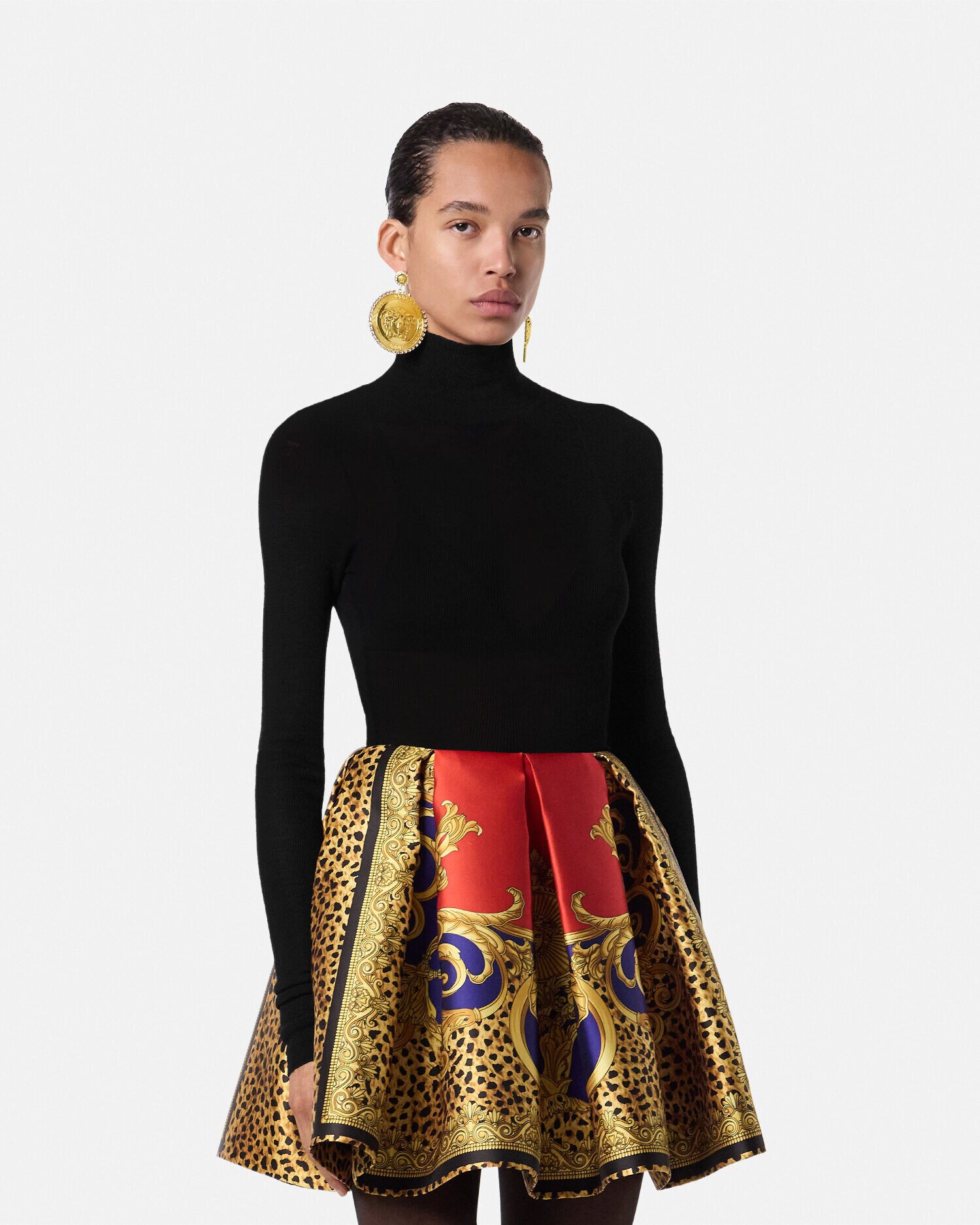 ウール ニット タートルネック トップ | VERSACE JP ウール ニット タートルネック トップ | VERSACE JP