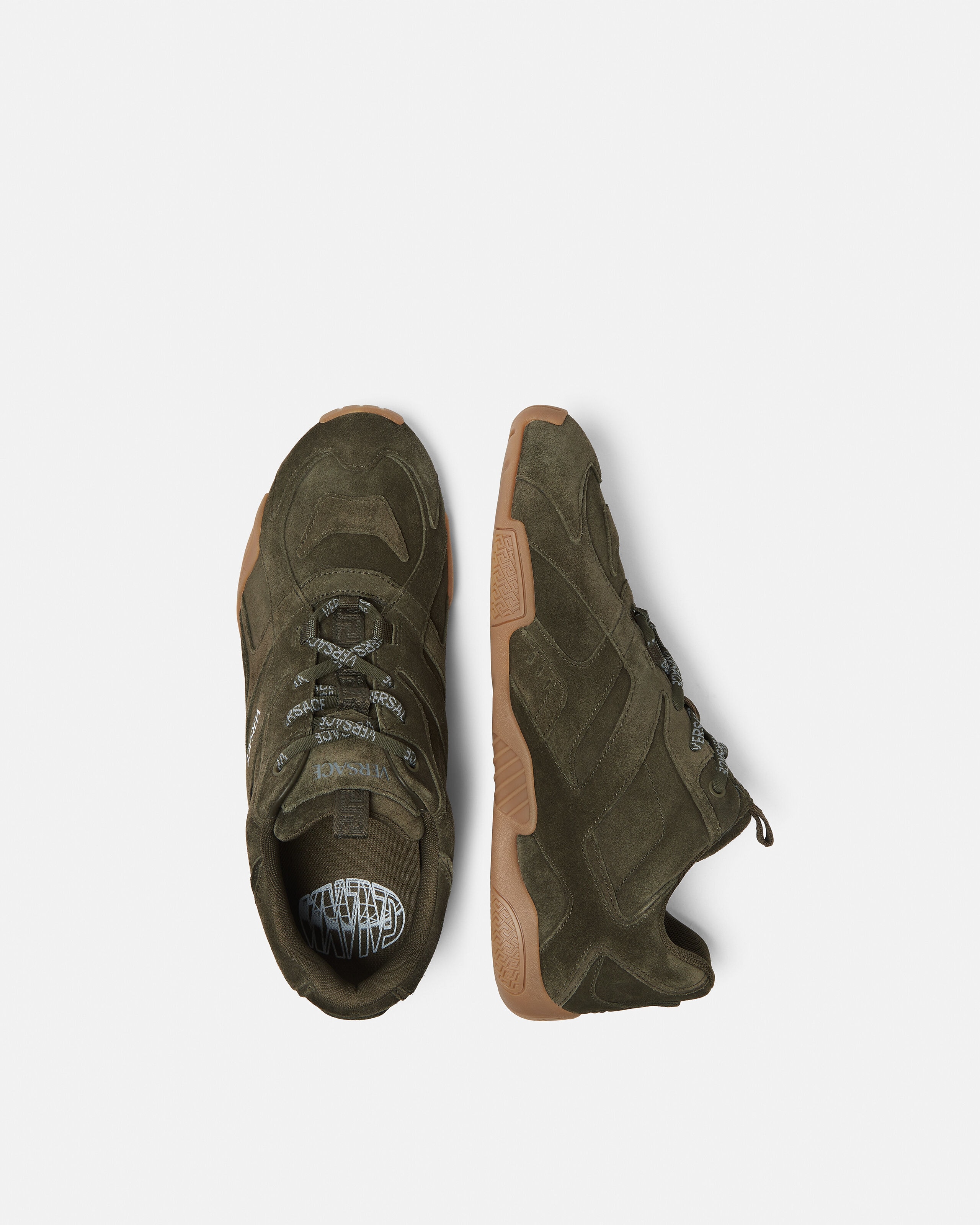 ガラクシア スエード スニーカー ブラウン | VERSACE JP