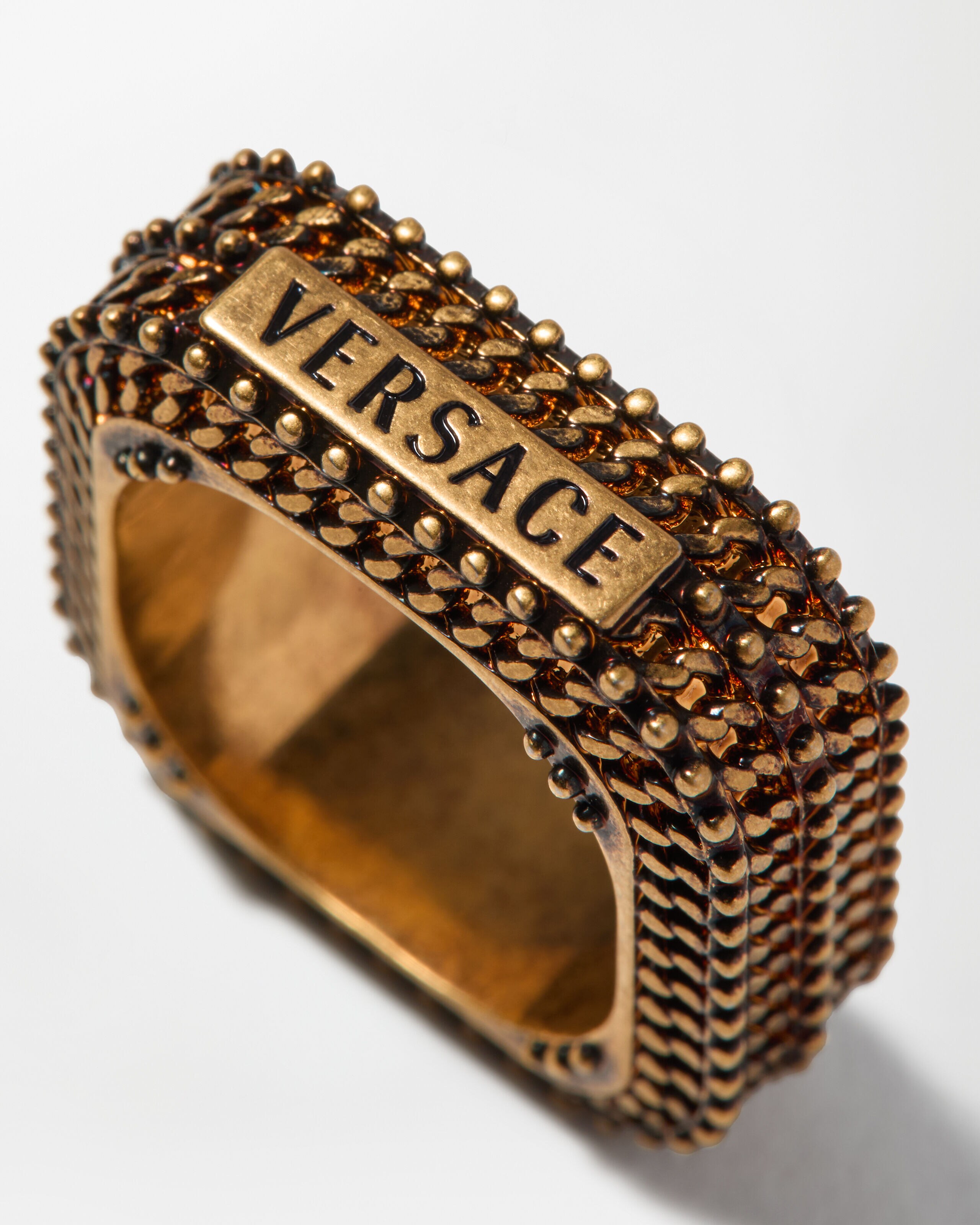 versace リング メンズ　約18号 メンズ デザイナー リング | ヴェルサーチェ 日本