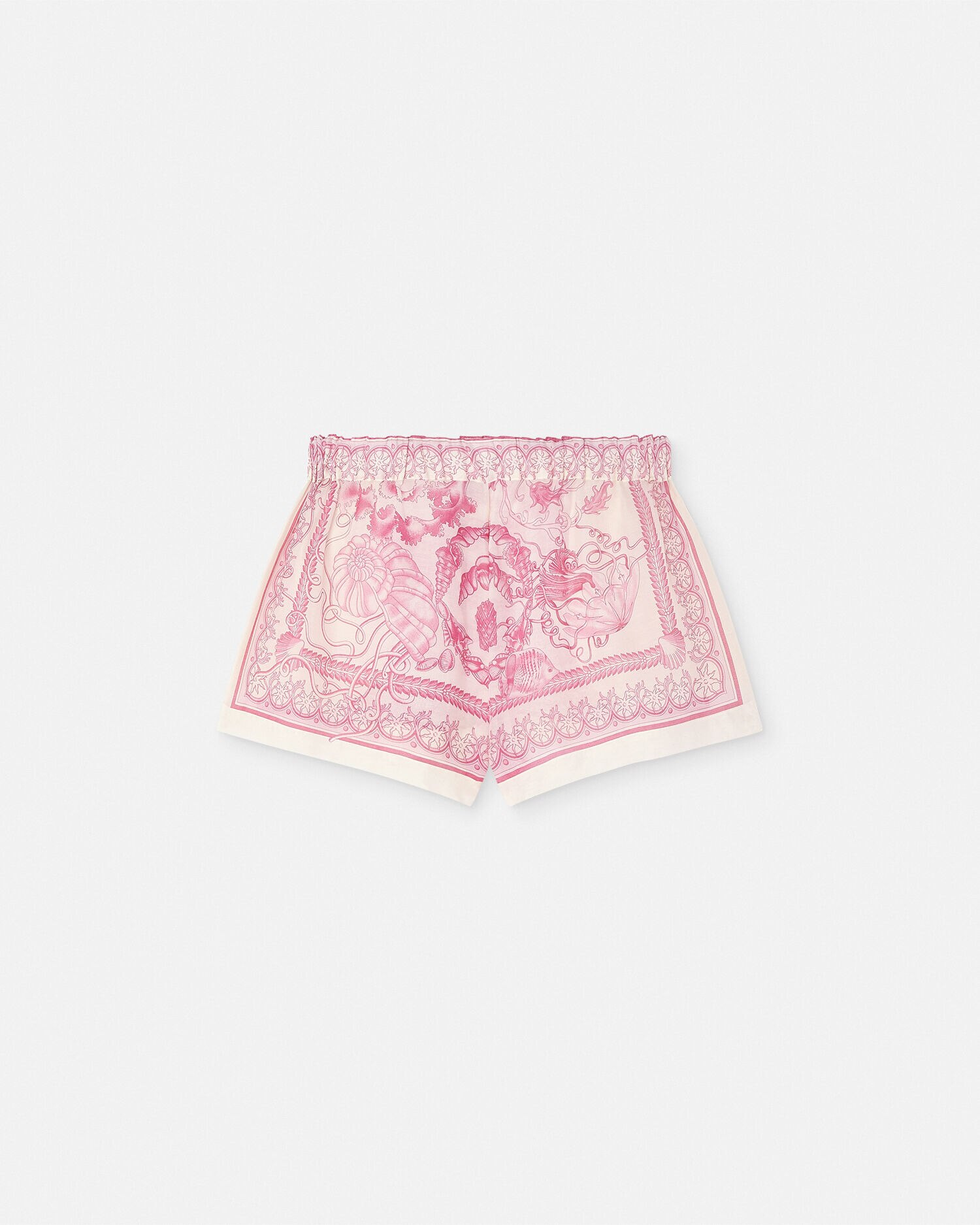 VERSACE コットン ショートパンツ アンダーウォーター バロッコ コットン ショートパンツ アンダーウォーター バロッコ ブルー