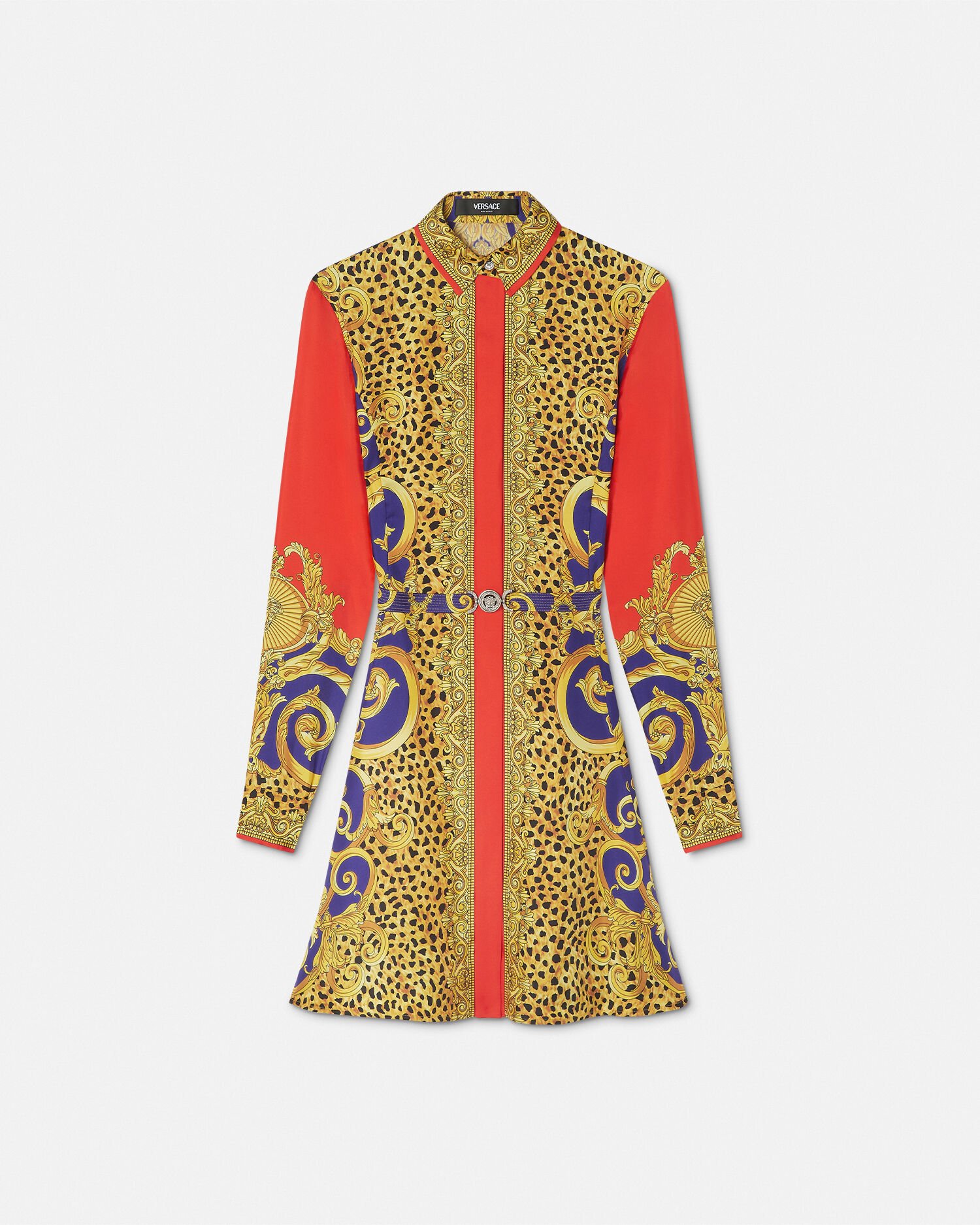 Versace ワンピース VERSACE（ヴェルサーチ）の「Versace Jungle Print Silk Long