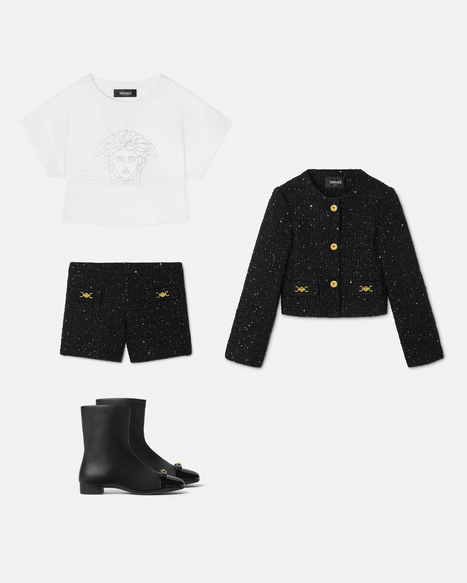 ツイード キッズ ショートパンツ | VERSACE JP