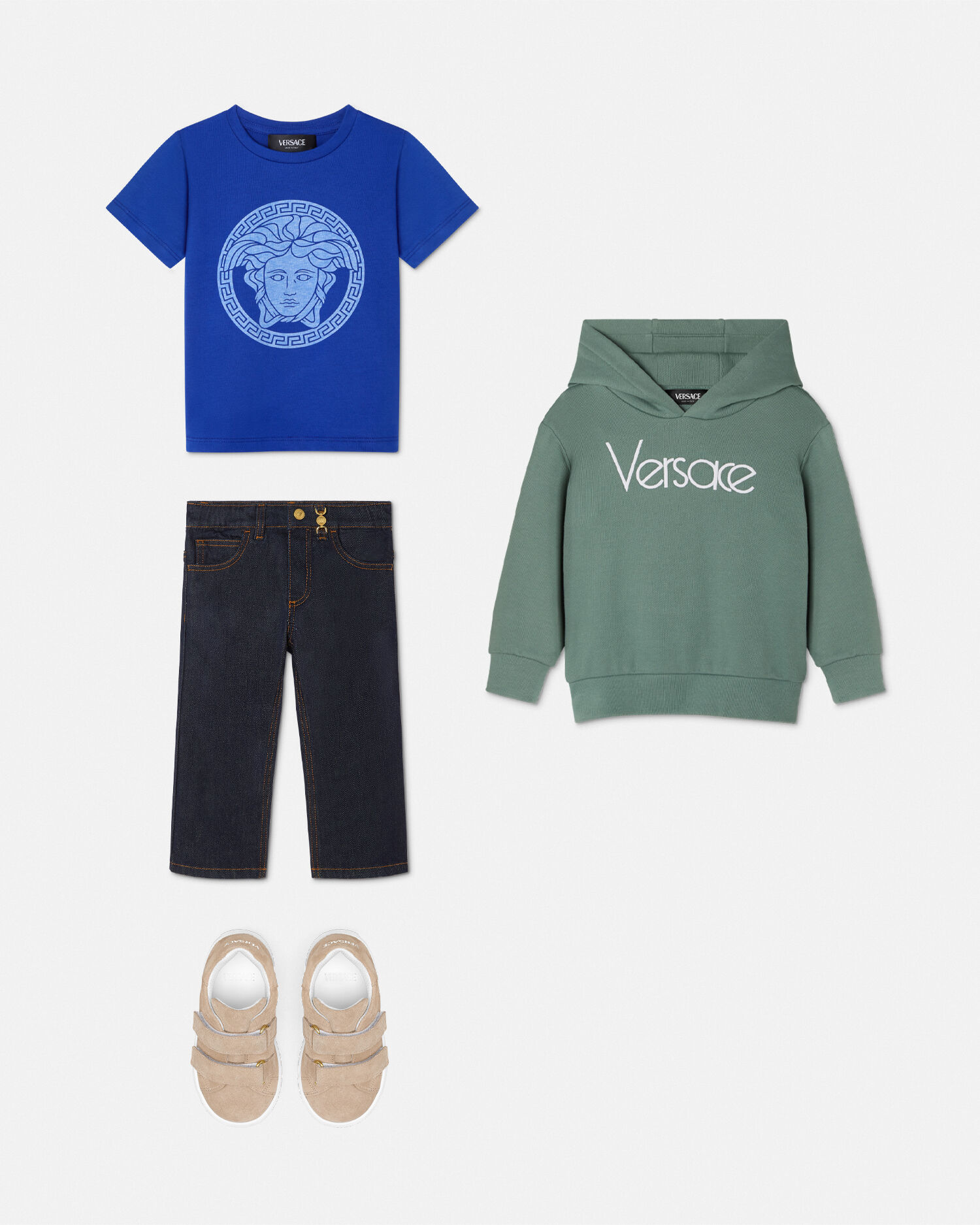 Tシャツ メドゥーサ キッズ ブルー | VERSACE JP