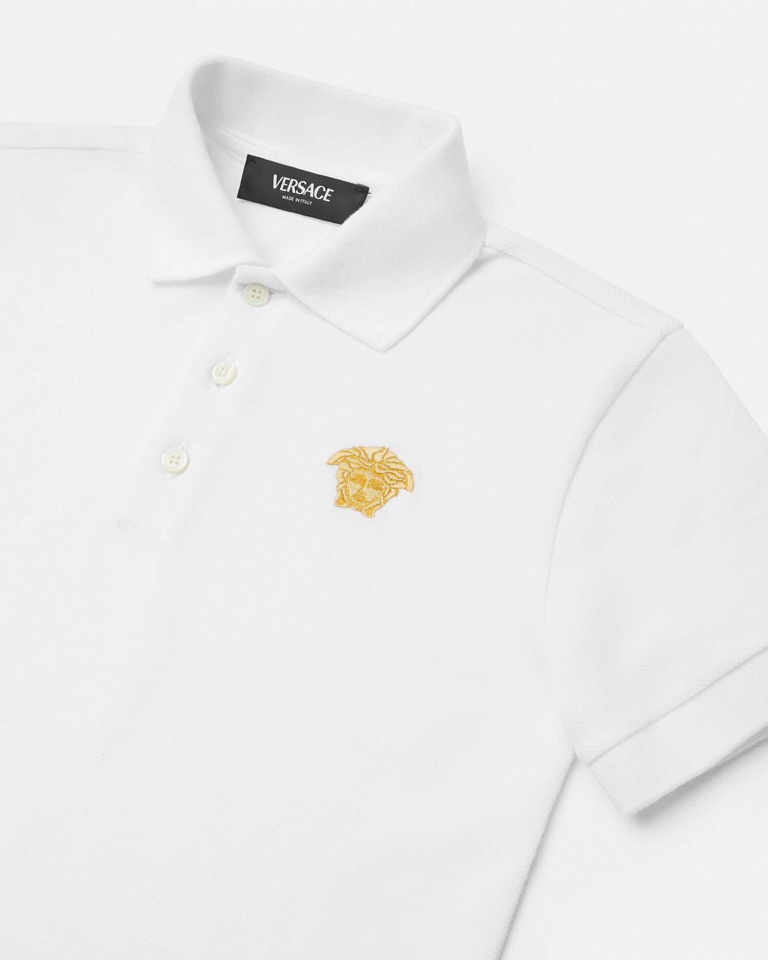 メドゥーサ キッズ 刺繍 ポロ シャツ | VERSACE JP