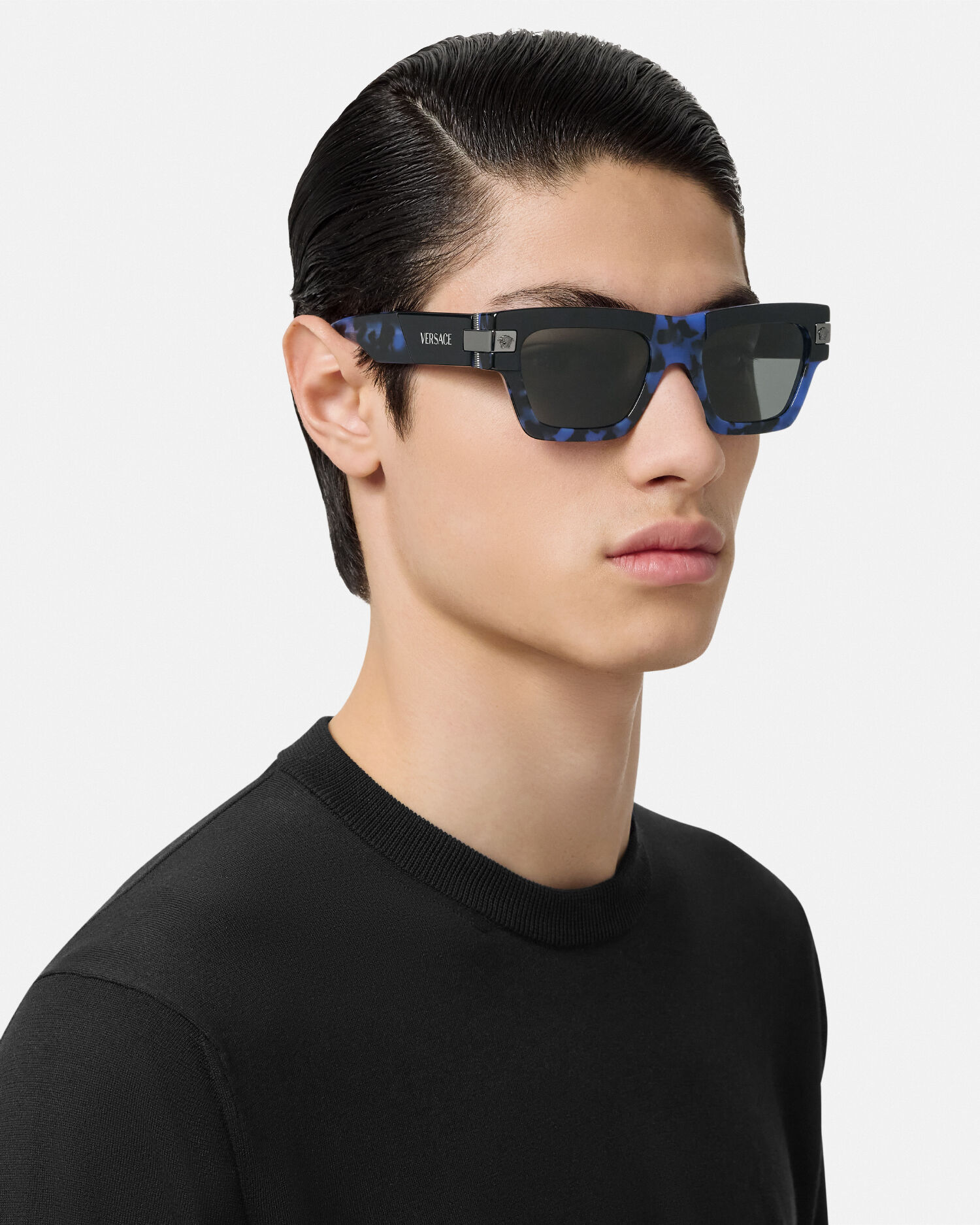 クラシック トップ サングラス ブラック,ブルー | VERSACE JP