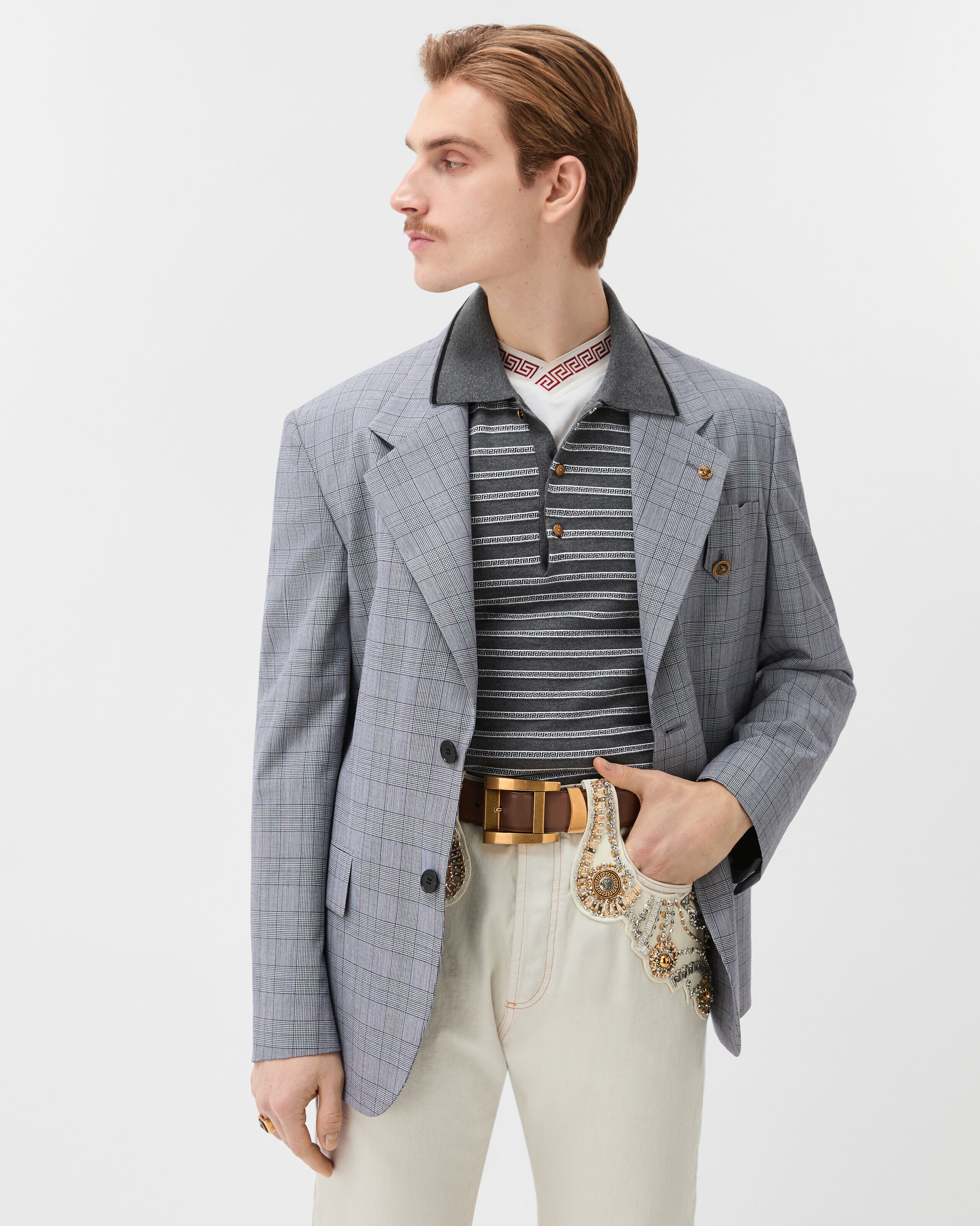 GUCCI グッチ☆22SS ラメジャカードGGコットンニットポロシャツ 2025539343.jpg?1694418978
