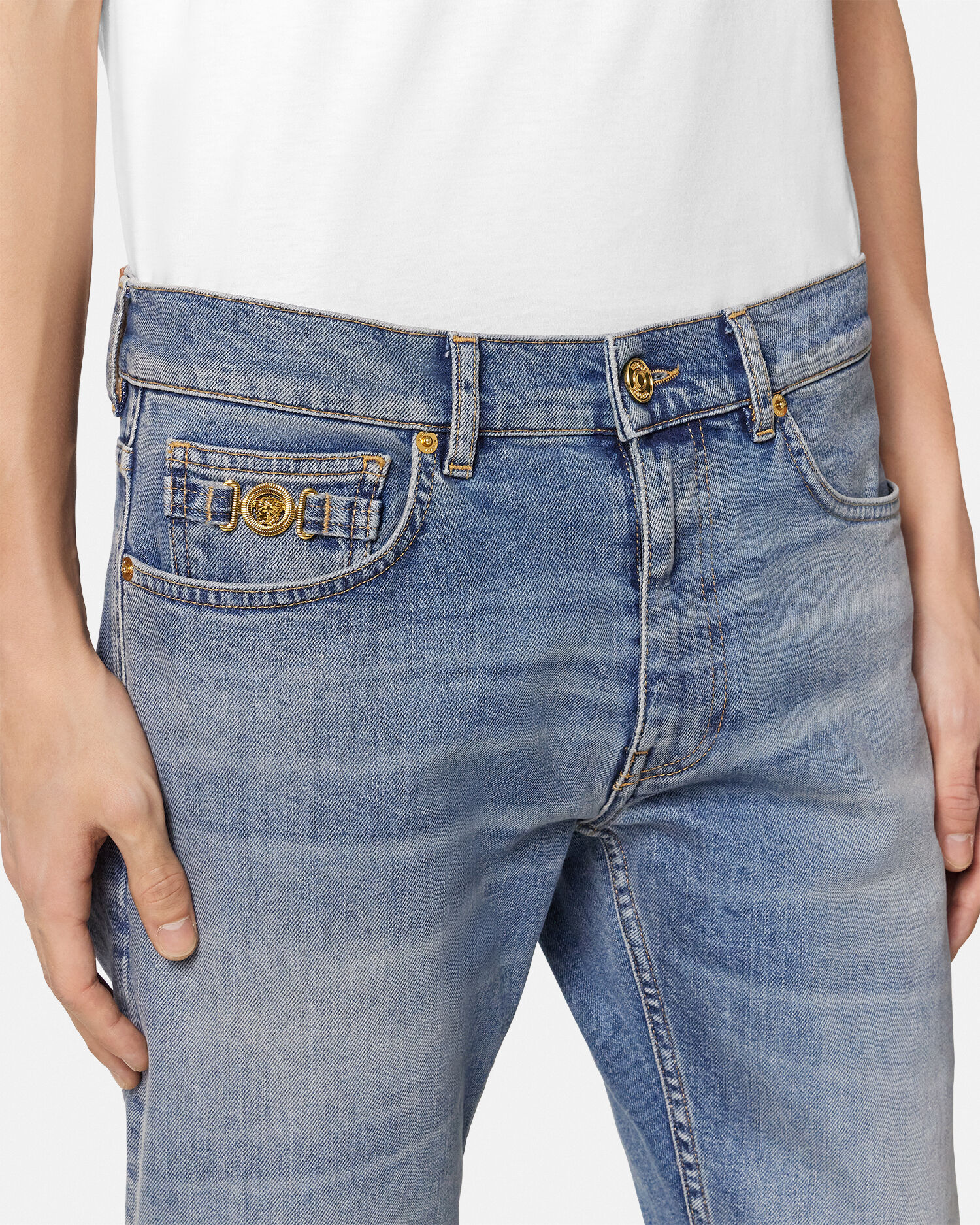 ✨BIGメデューサ✨VERSACE ストレッチ◎ スリム ブラックデニム W30 ✨BIGメデューサ✨VERSACE ストレッチ スリム ブラックデニム W30