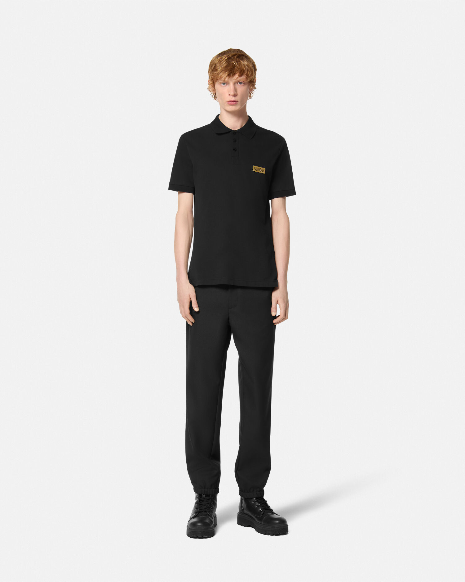 スリムフィット ポロ シャツ ロゴ | VERSACE JP