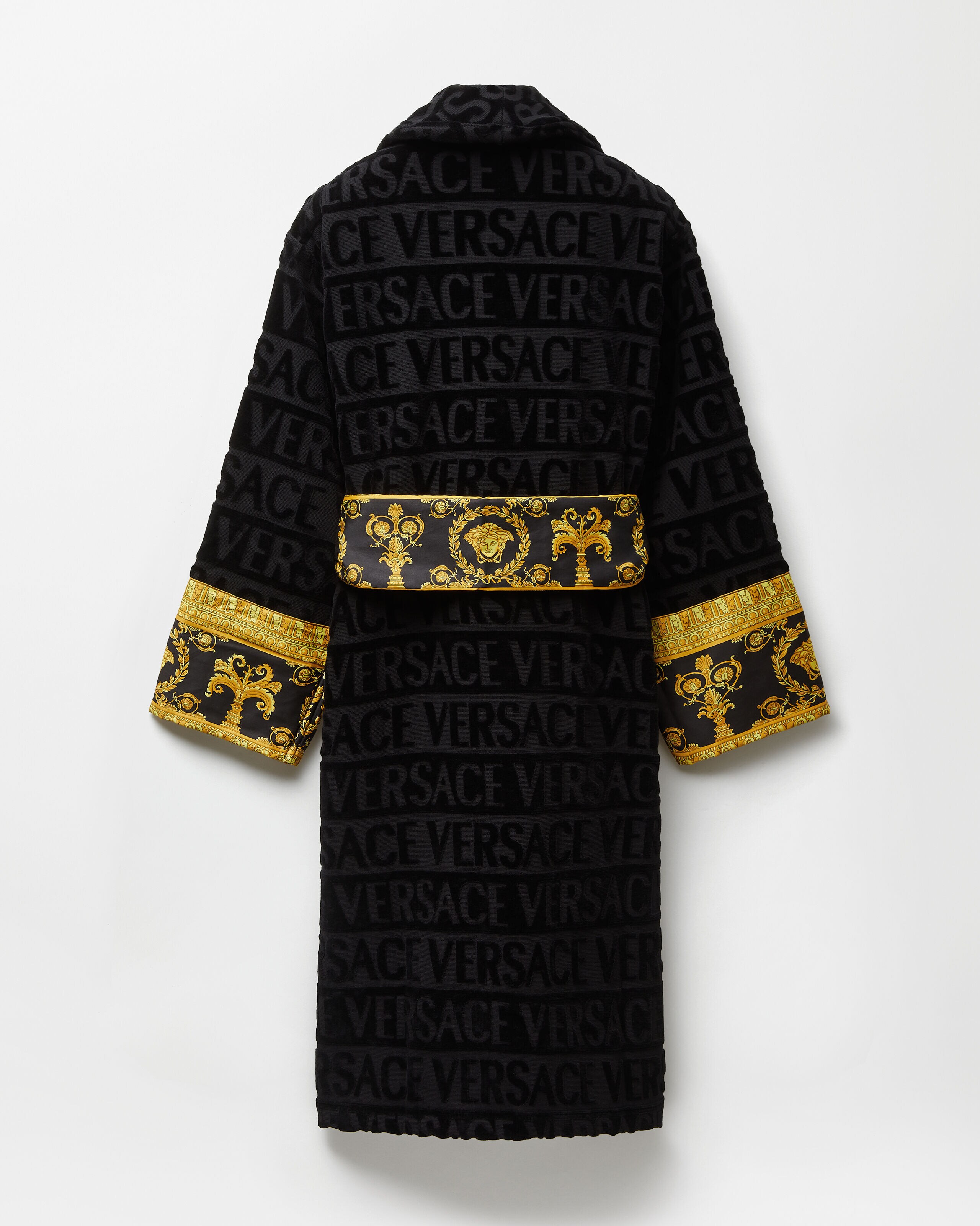 I ♡ バロック バスローブ ブラック | VERSACE JP