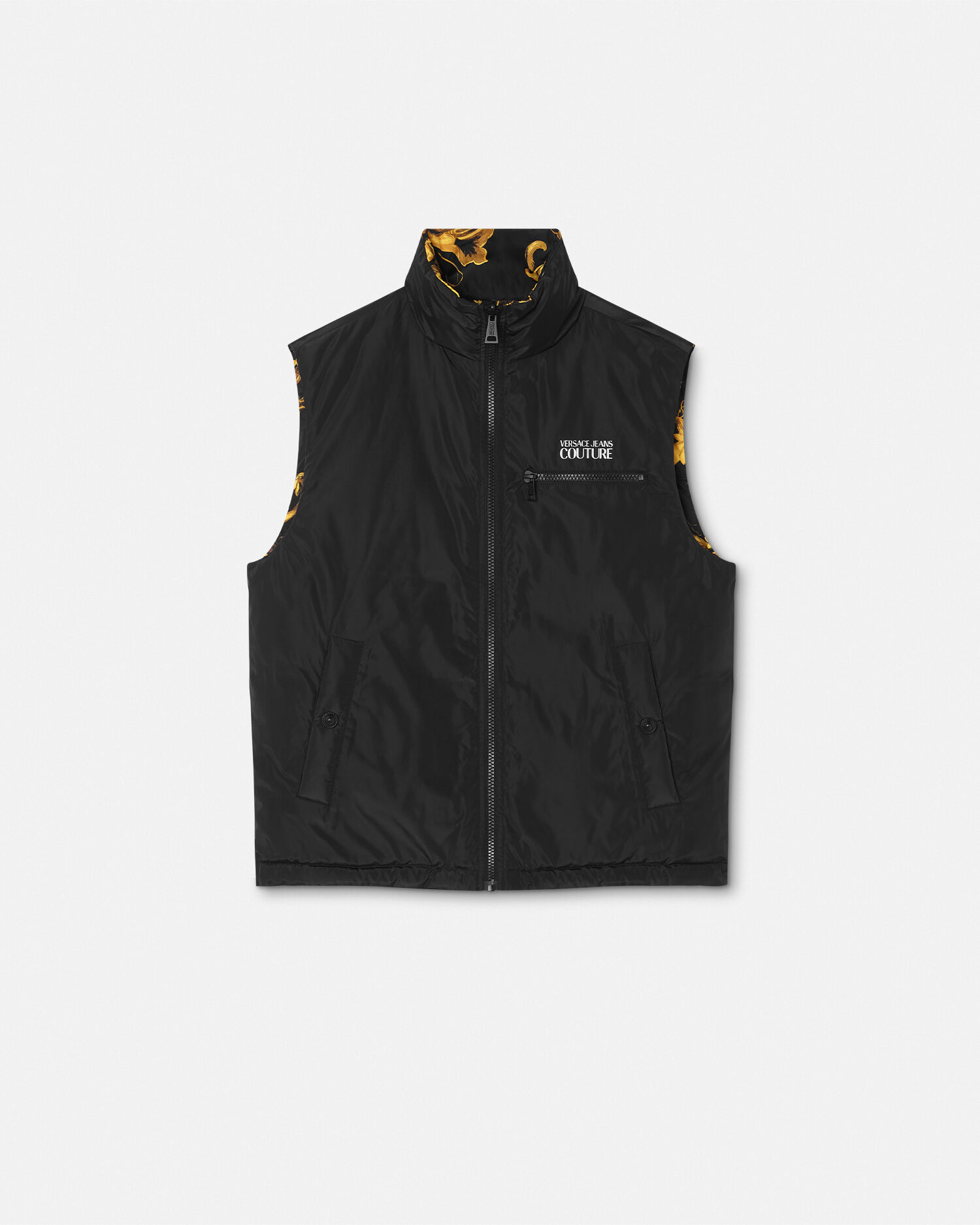 VERSACE リバーシブルベスト バロッコ柄 ヴェルサーチ ダウンベスト