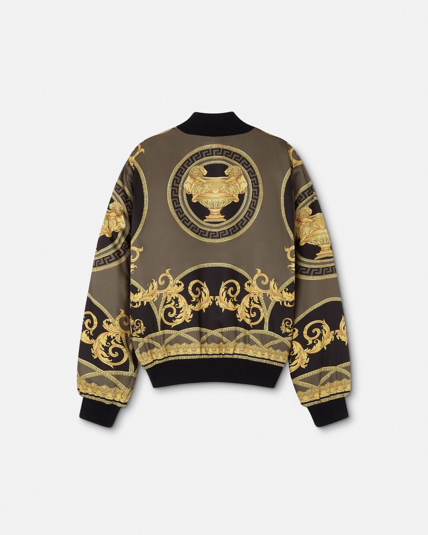 ラ クープ デ デュー リバーシブル ボンバー ジャケット ブラック,シルバー | VERSACE JP