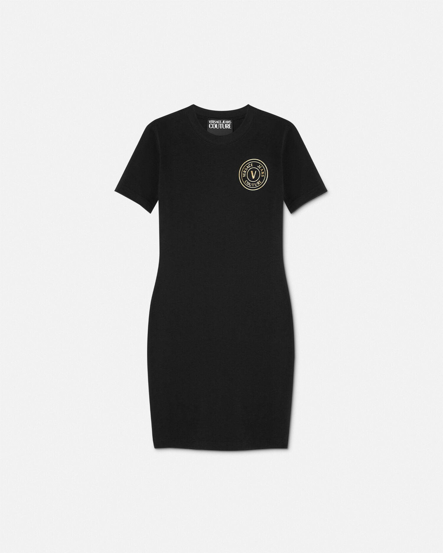 レターV エンブレム ロゴ Tシャツ ドレス | VERSACE JP
