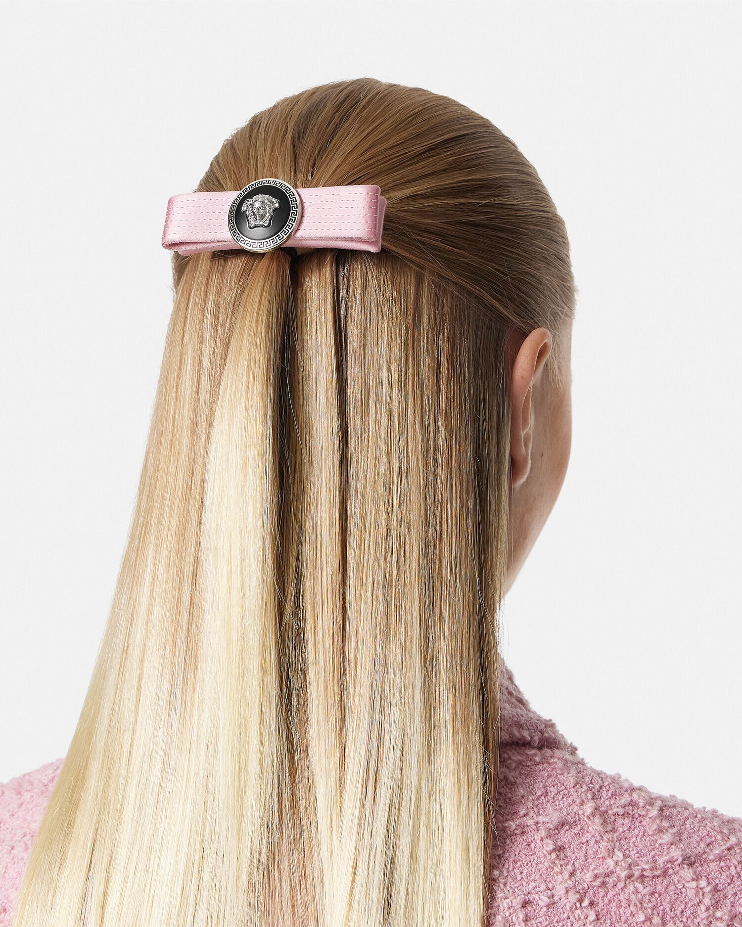 VERSACE リボン型ヘアクリップ ジャンニ リボン ヘア クリップ ブラック | VERSACE JP