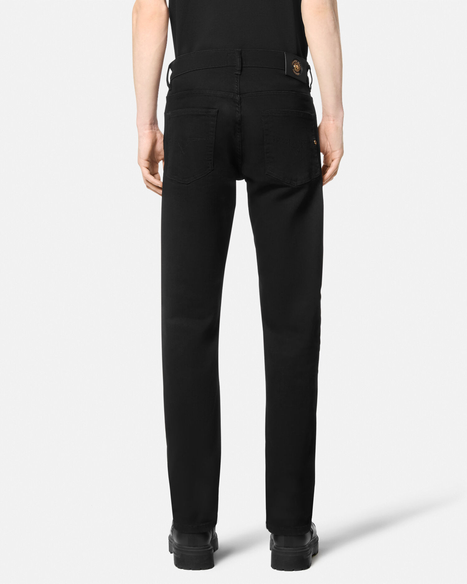 VERSACE JEANS COUTURE ブラックジーンズ 35