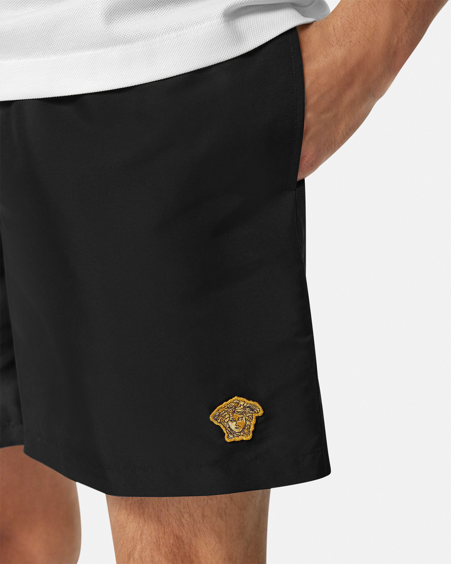 刺繍入り スイム ボードショーツ メドゥーサ | VERSACE JP