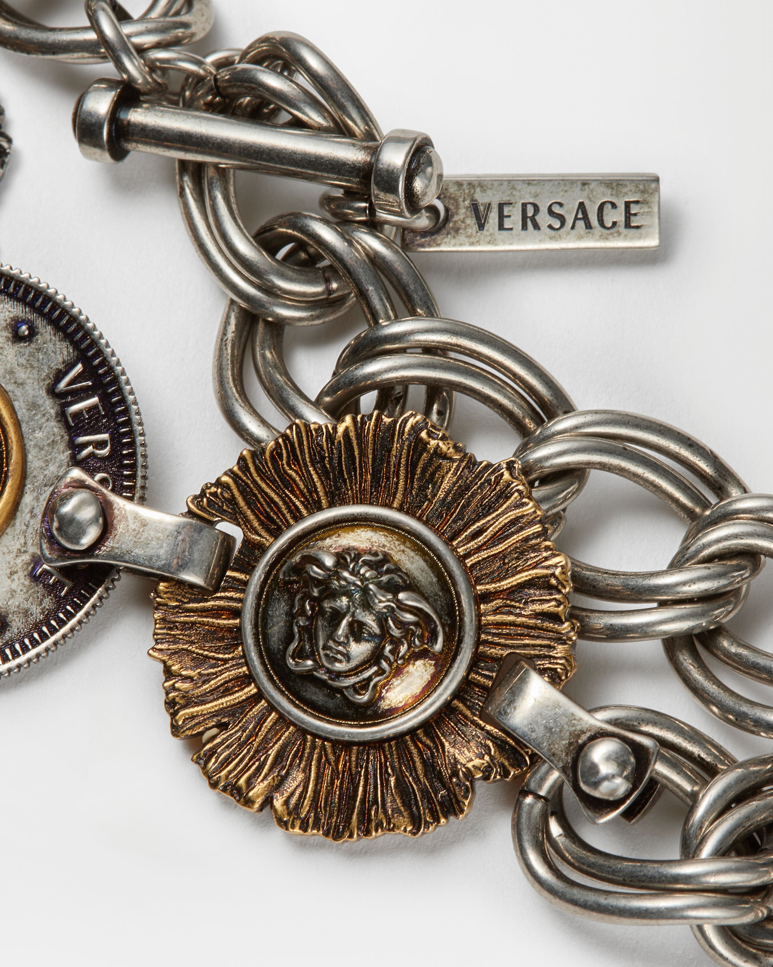 コイン ブレスレット シルバー,ゴールド | VERSACE JP